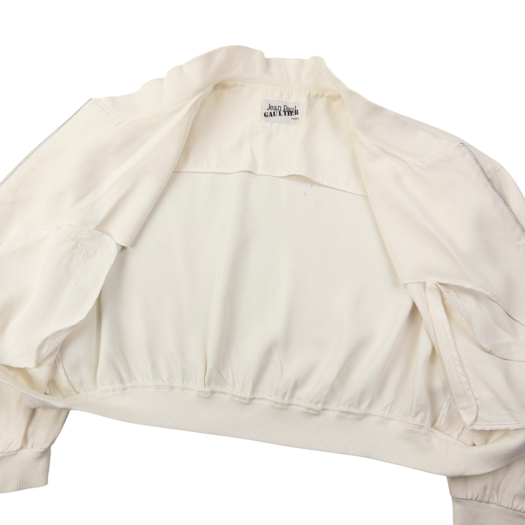 Vintage Jean Paul Gaultier Cropped Bomber Jacket Womens Size S