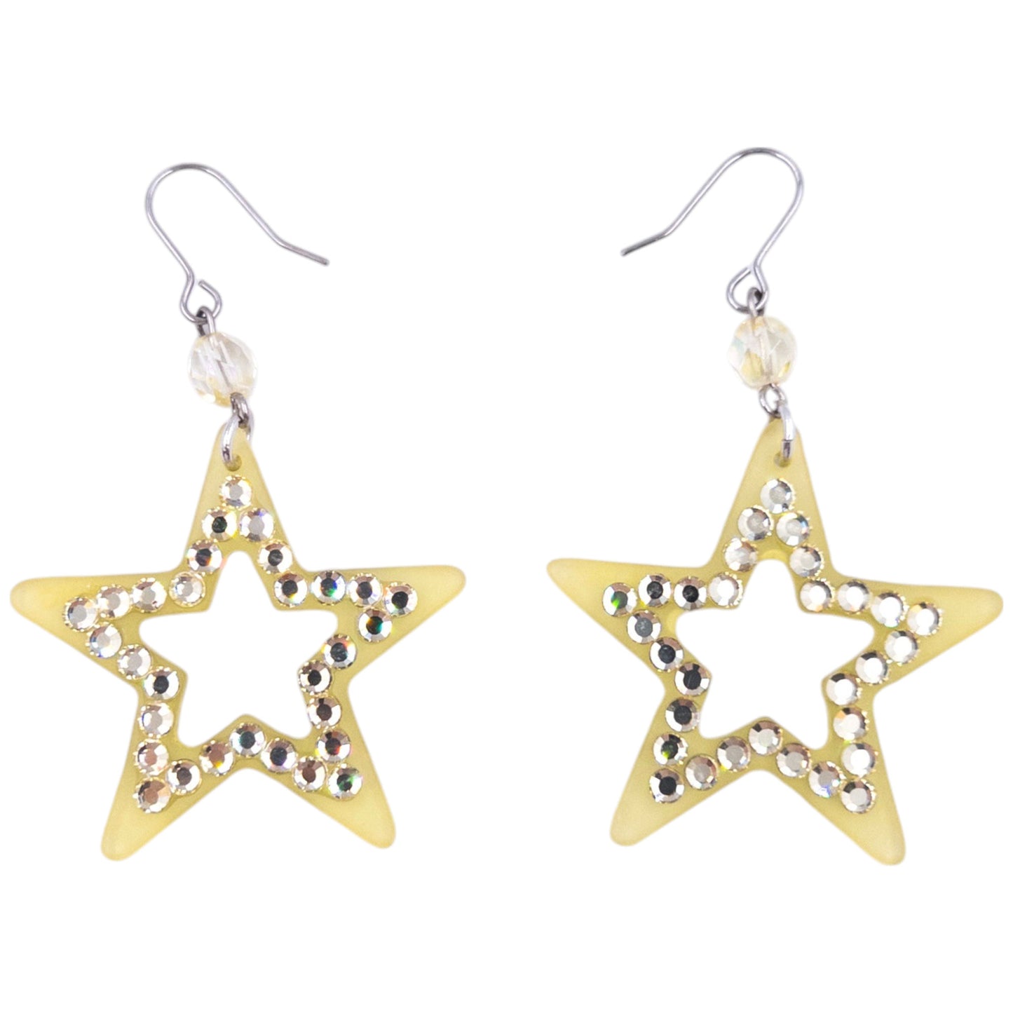 Vintage Hysteric Glamour Diamonte Star Earrings