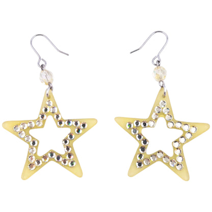 Vintage Hysteric Glamour Diamonte Star Earrings