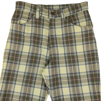Vintage Levi's Sta Prest Big E Checkered Trousers Size W26