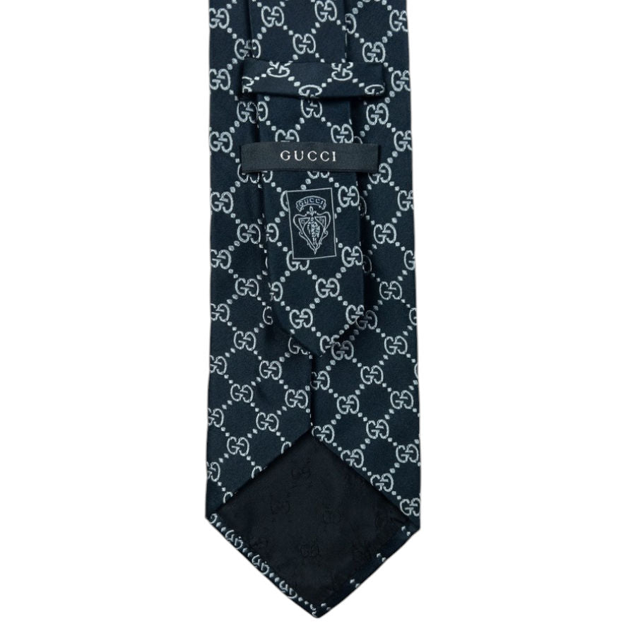 Vintage Gucci Monogram Silk Tie