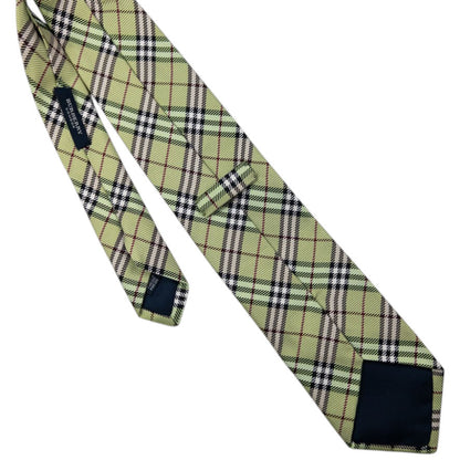 Vintage Burberry Nova Check Silk Tie