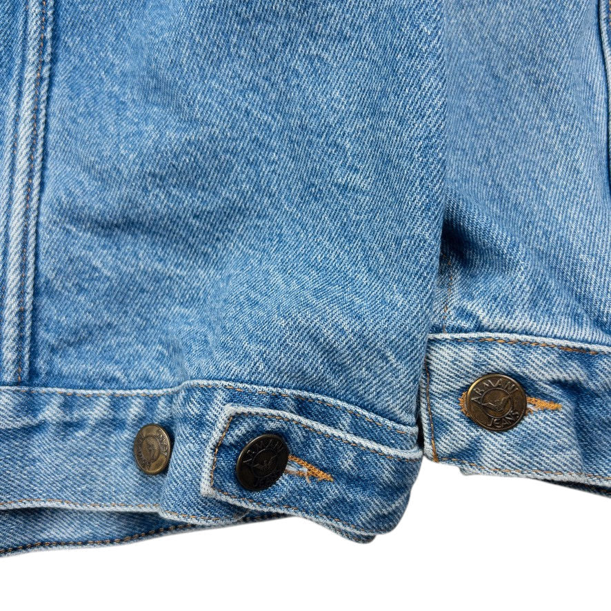 Vintage Armani Jeans Button Up Denim Jacket Size L