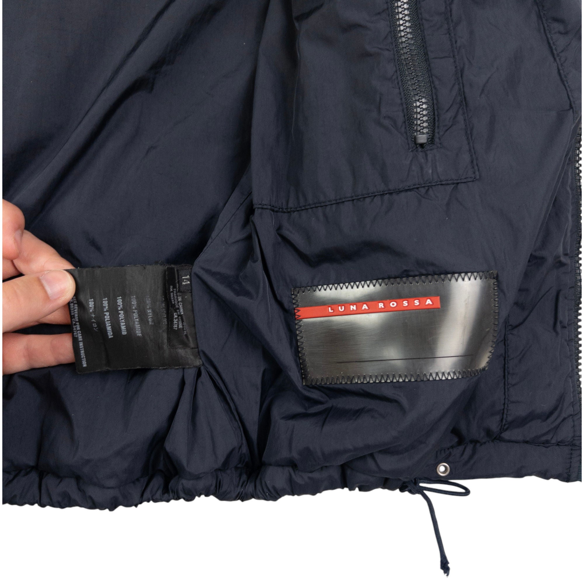 Vintage Prada Sport Luna Rossa Zip Up Puffer Gilet Size S