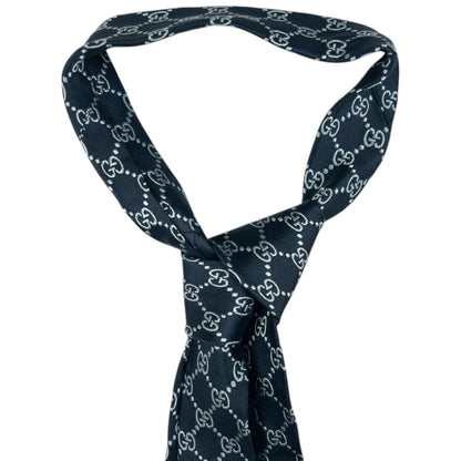 Vintage Gucci Monogram Silk Tie