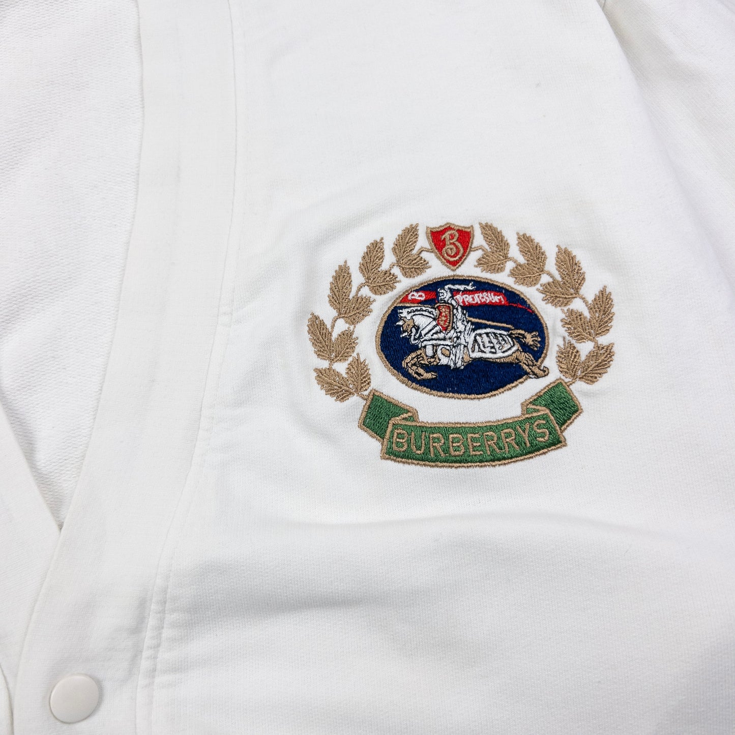 Vintage Burberry Embroidered Cardigan Size L
