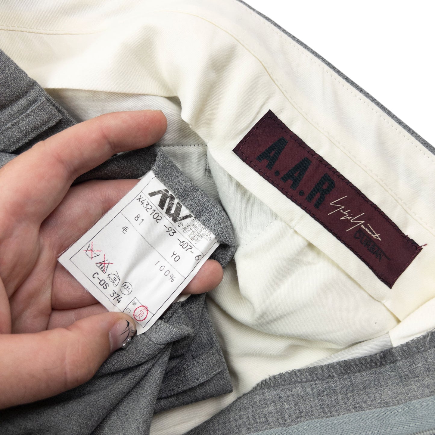 Vintage 90s Yohji Yamamoto D'Urban A.A.R Pleated Trousers Size W29
