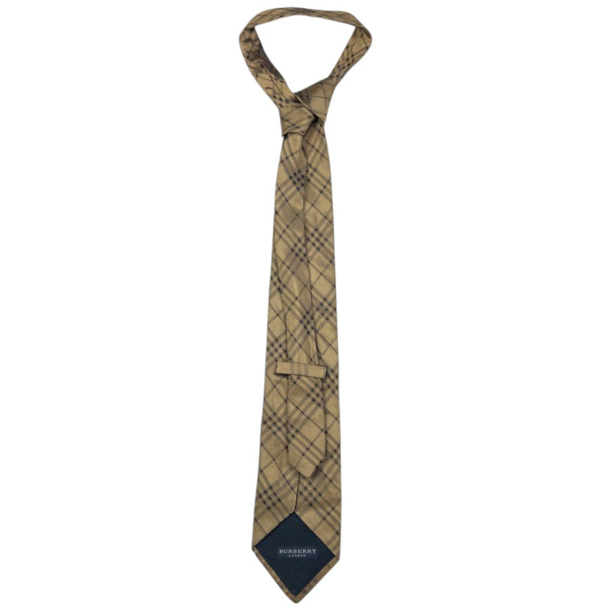 Vintage Burberry Nova Check Silk Tie