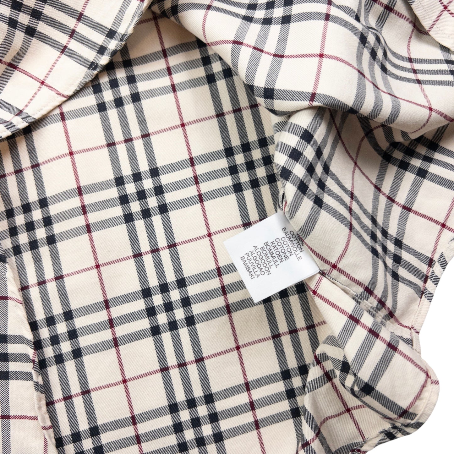 Vintage Burberry Nova Check Short Sleeve Button Up Shirt Size M