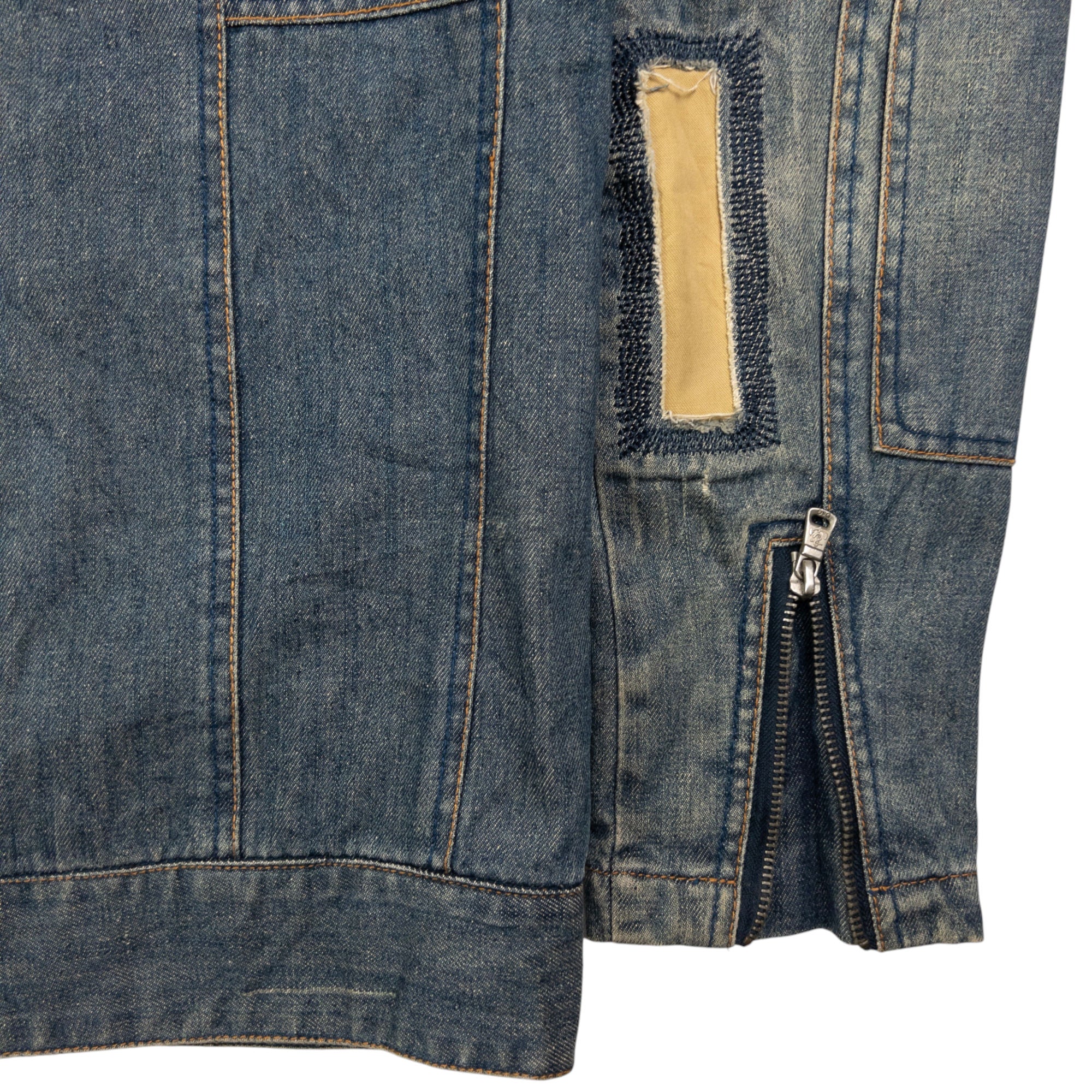 Vintage Dolce & Gabbana Zip Up Denim Jacket Size M