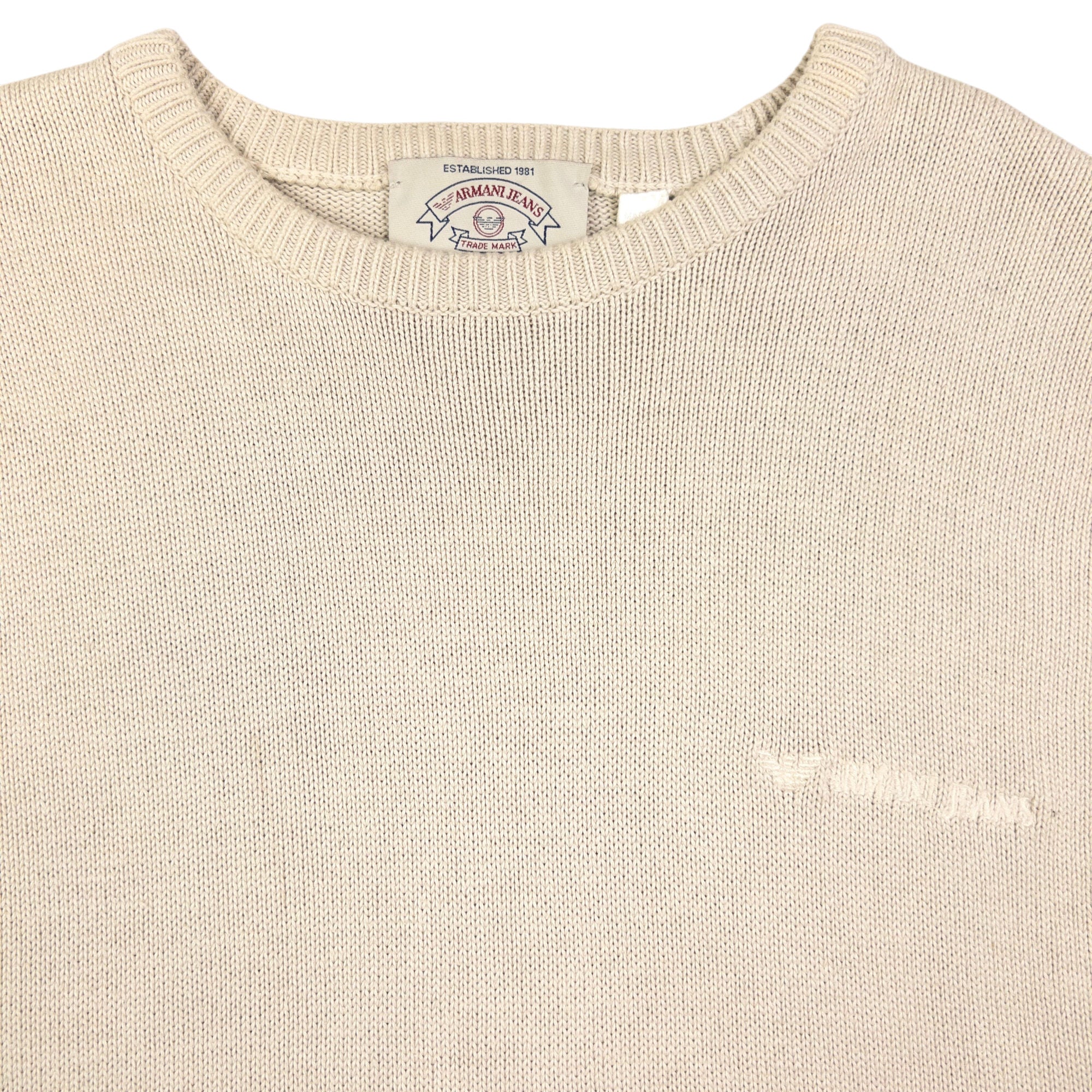 Vintage Armani Jeans Knitted Jumper Size M