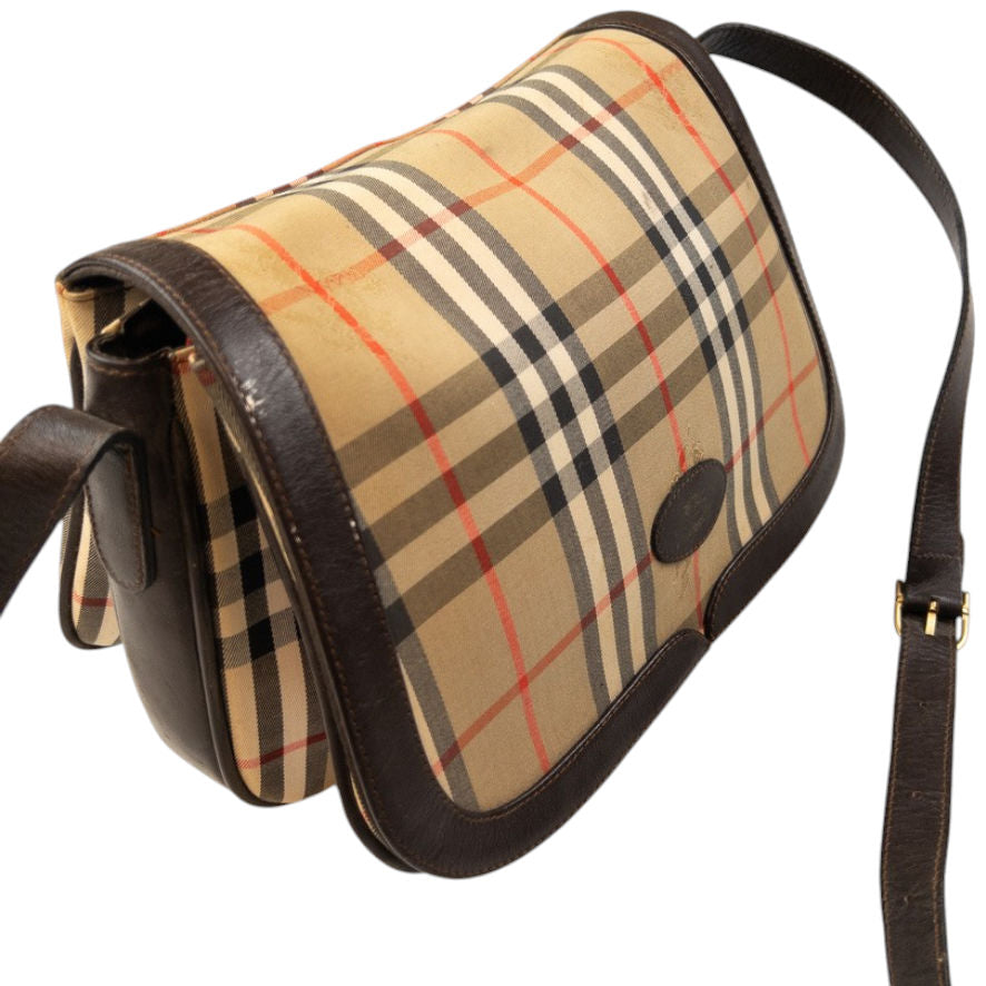 Vintage Burberry Nova Check Crossbody Bag