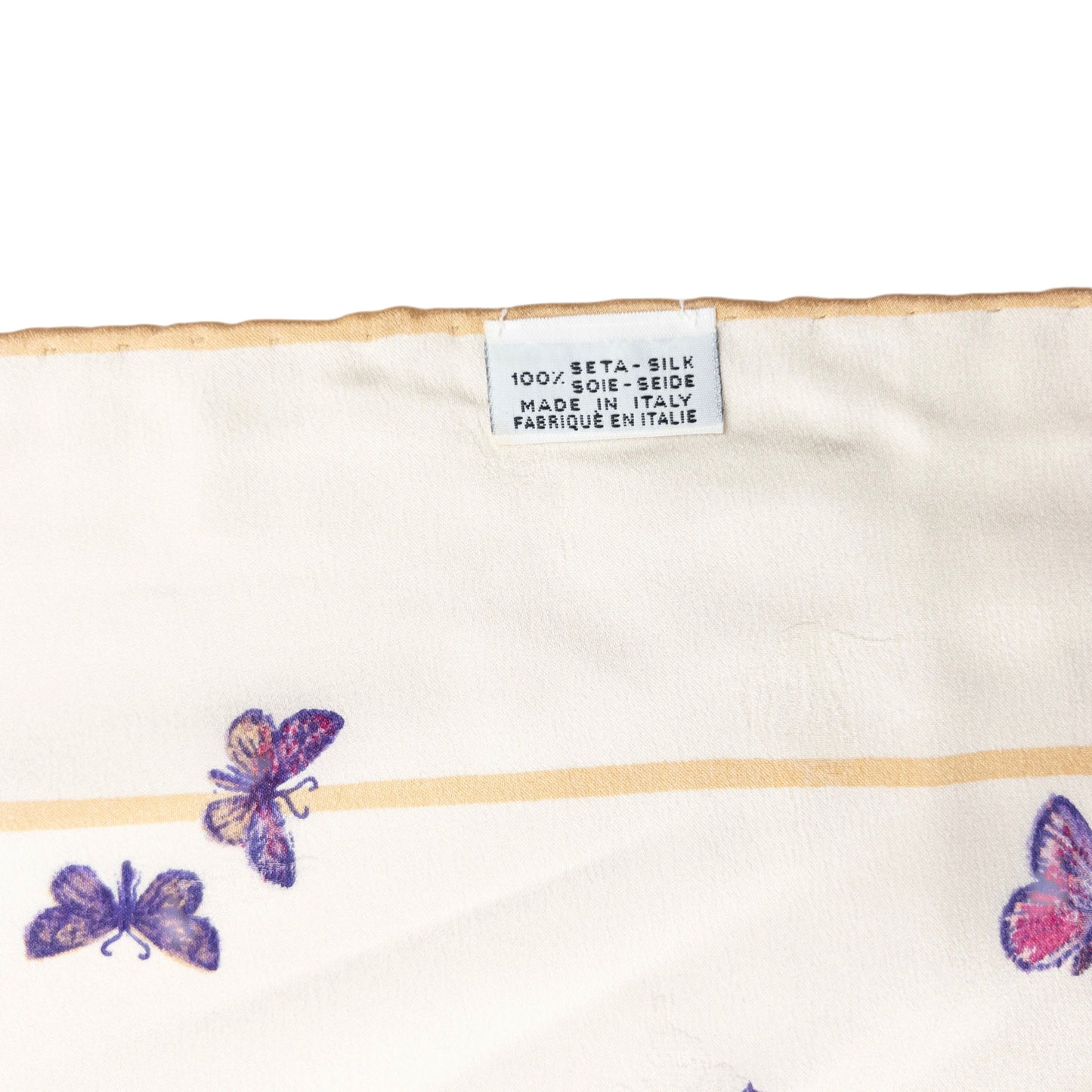 Vintage 2000s Dior Butterfly Print Silk Scarf