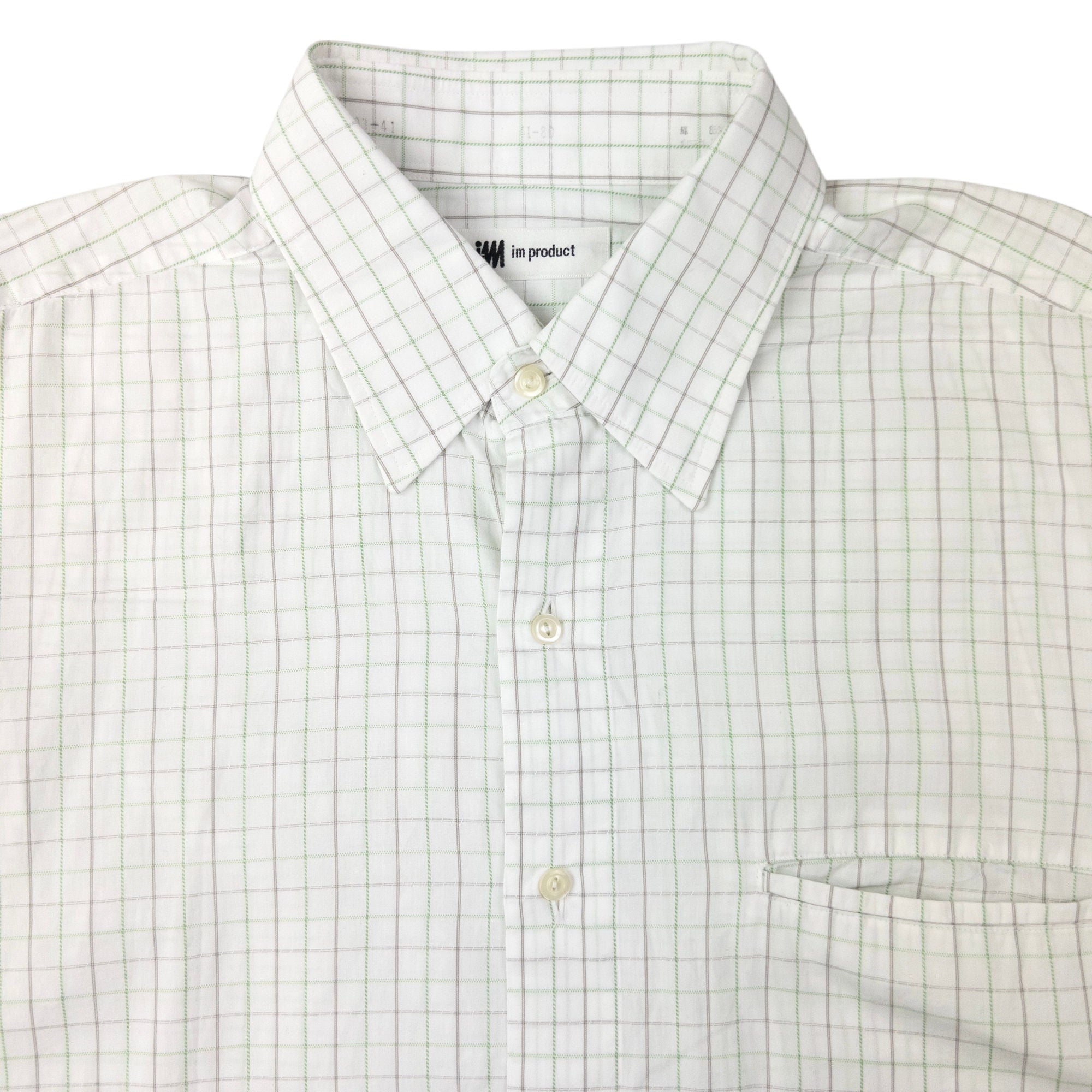 Vintage Issey Miyake Checkered Long Sleeve Button Up Shirt Size M