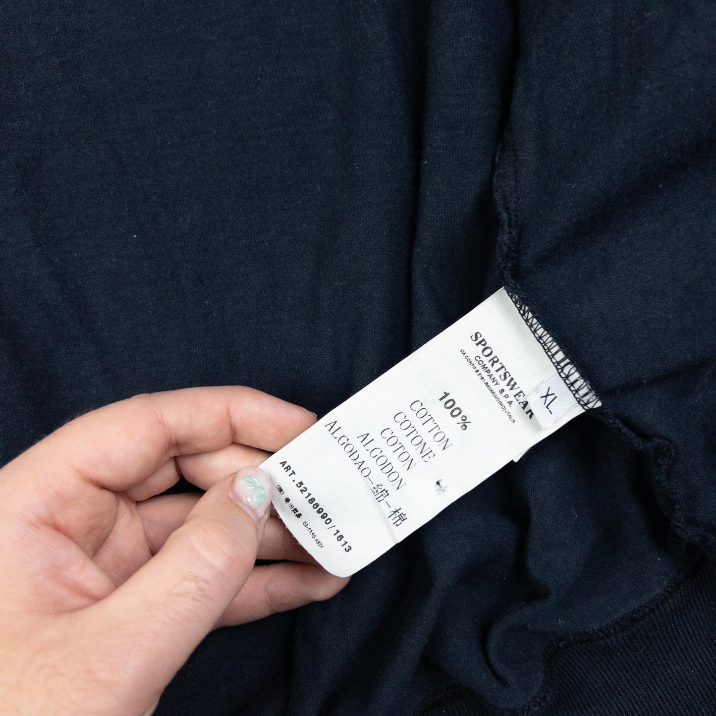 Vintage CP Company Zip Up Cargo Hoodie Size XL