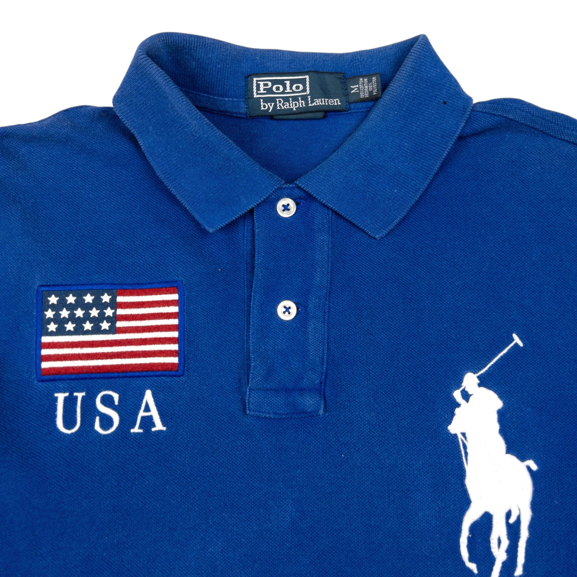 Vintage Polo Ralph Lauren USA Polo Shirt Size M