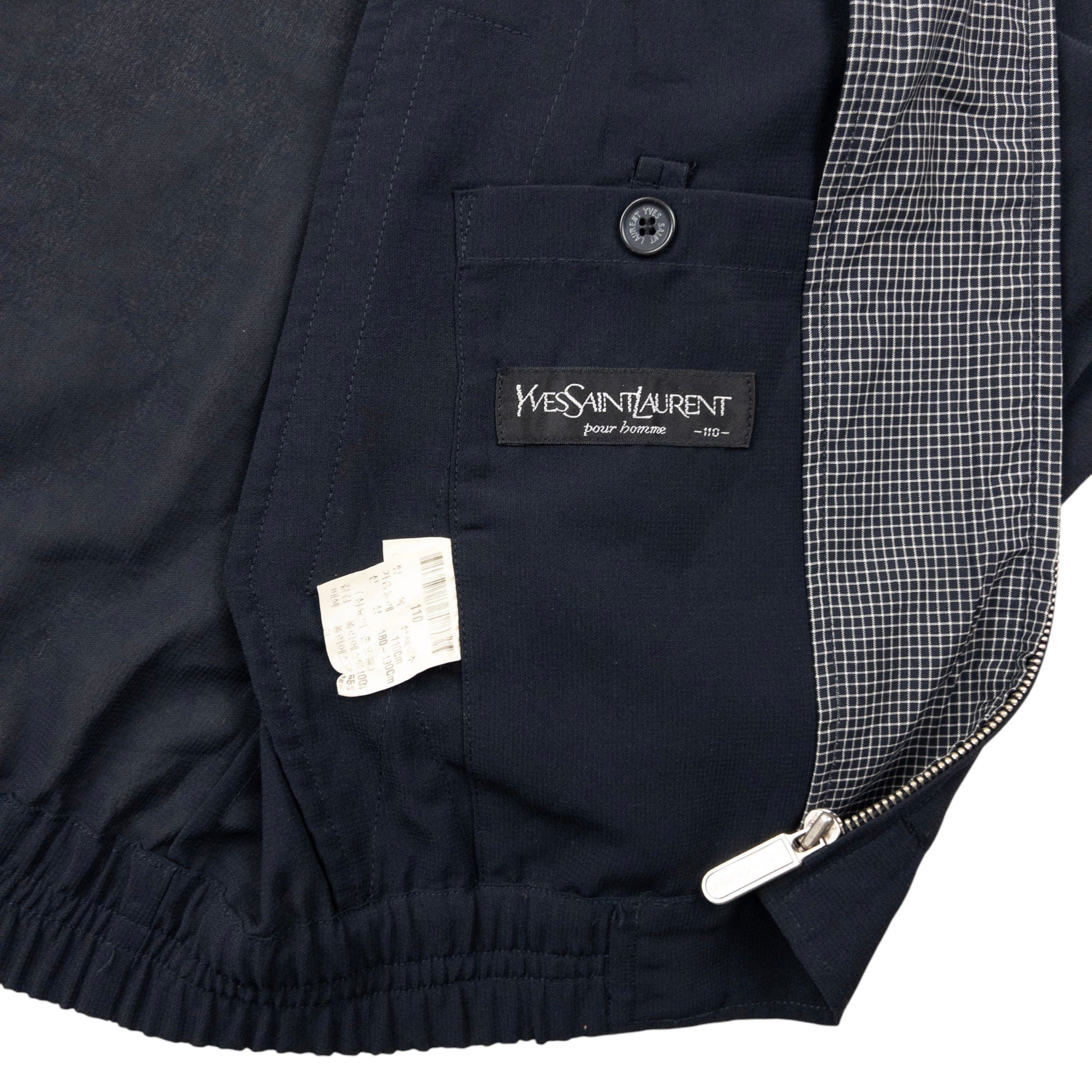 Vintage YSL Yves Saint Laurent Harrington Jacket Size XXL
