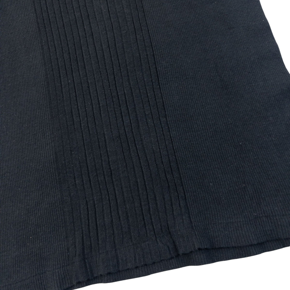Vintage 90s Yohji Yamamoto Ribbed T Shirt in black (cotton), photo 4