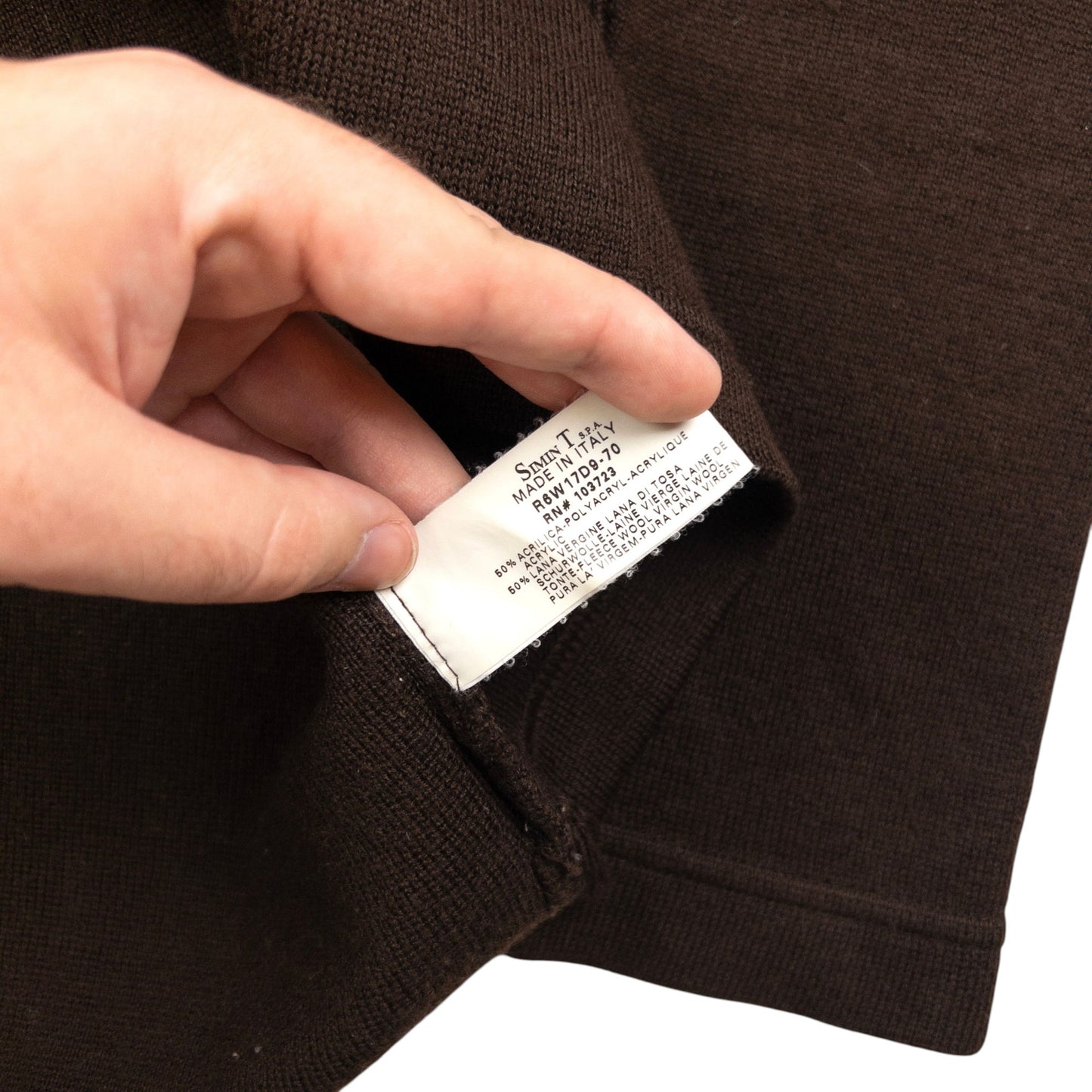 Vintage Armani Jeans Q Zip Knit Jumper Size S