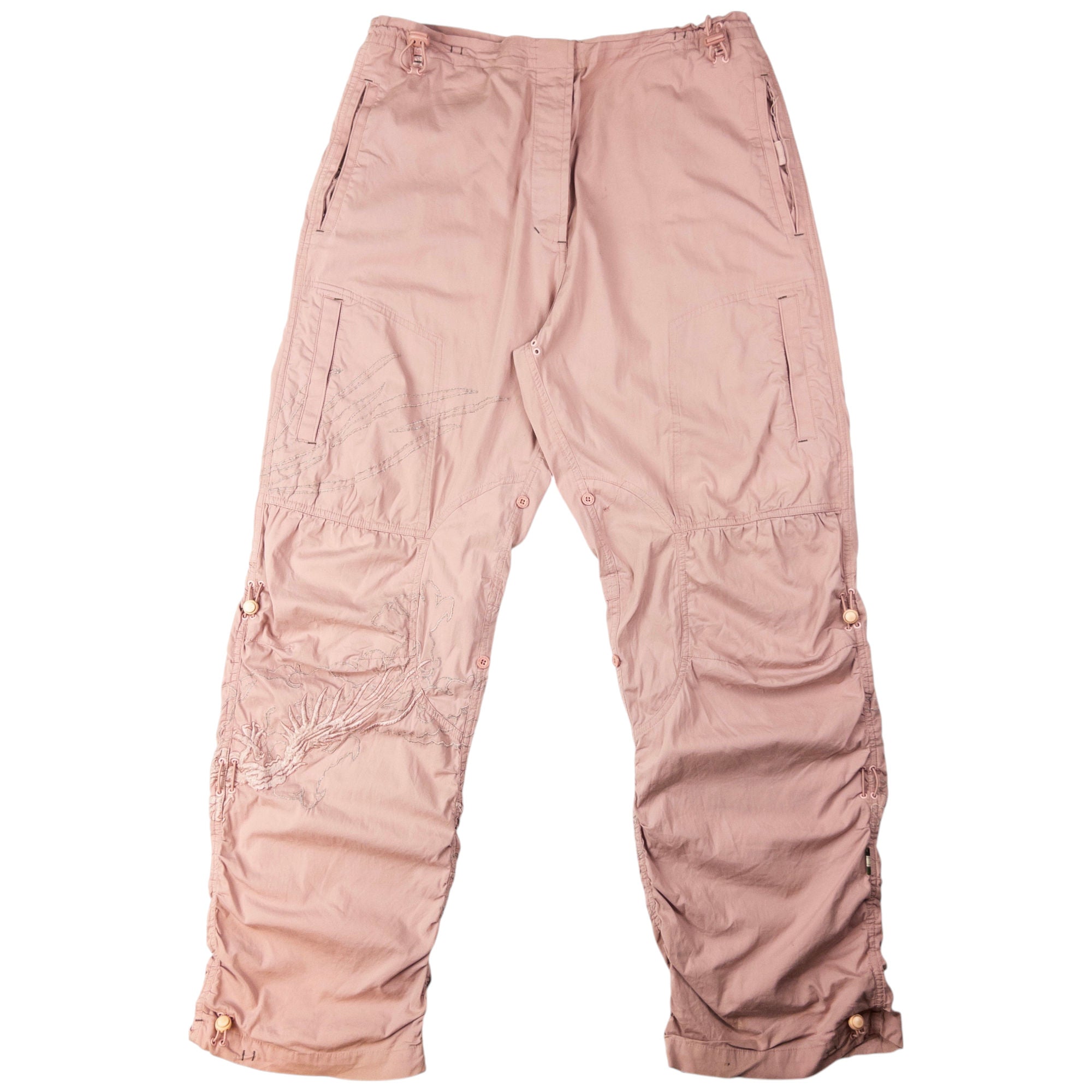 Vintage Maharishi 3M Reflective Embroidered Dragon Trousers Size W30