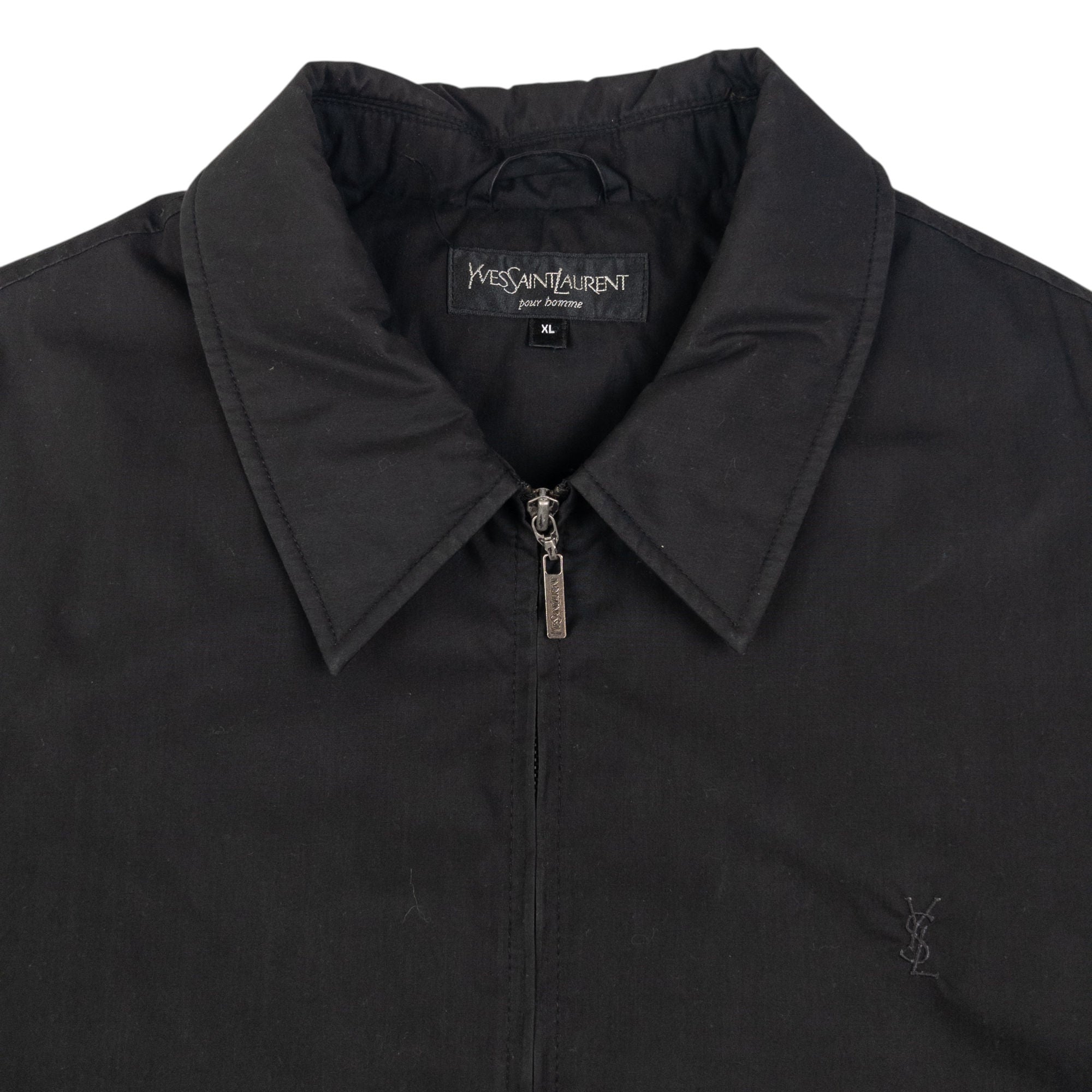Vintage YSL Yves Saint Laurent Padded Zip Up Jacket Size XL