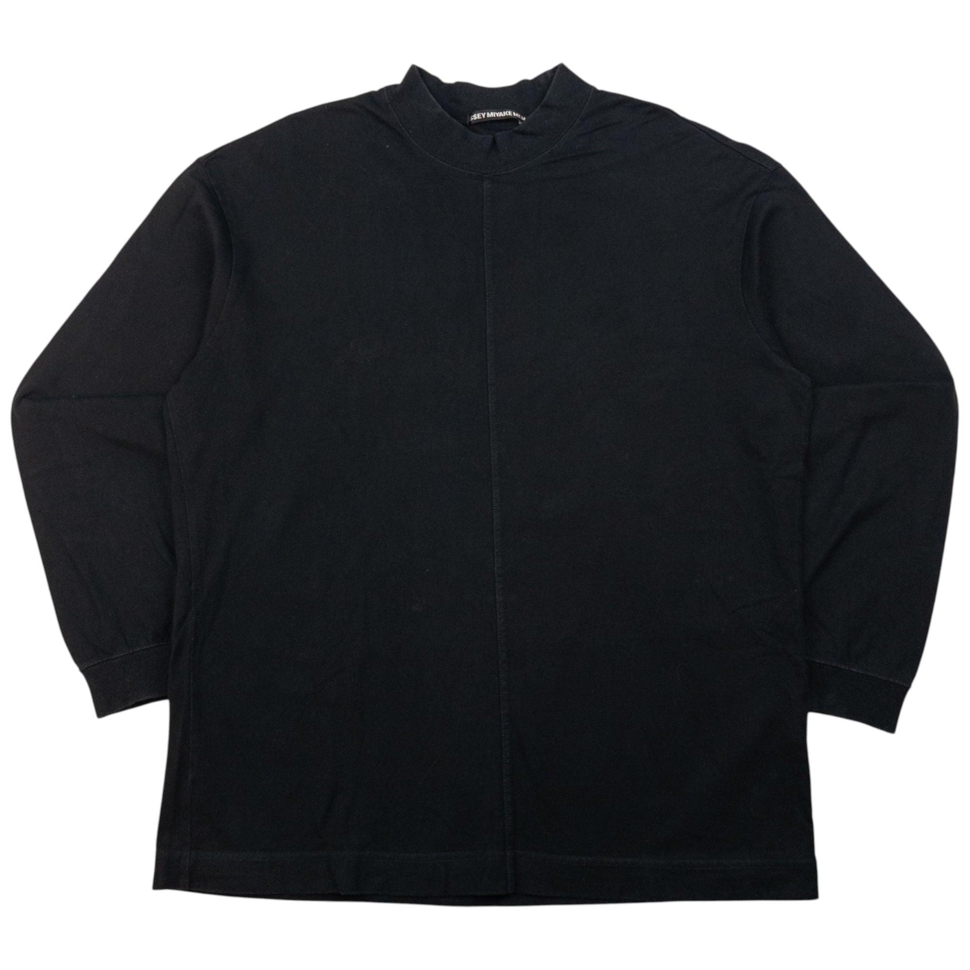 Vintage Issey Miyake MEN 'Steve Jobs' Long Sleeve High Neck T Shirt Size S