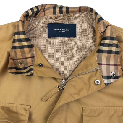 Vintage Burberry Zip Up Cargo Jacket Size XL