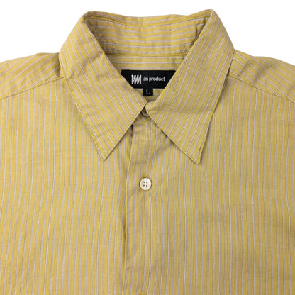 Vintage Issey Miyake Striped Long Sleeve Button Up Shirt Size M