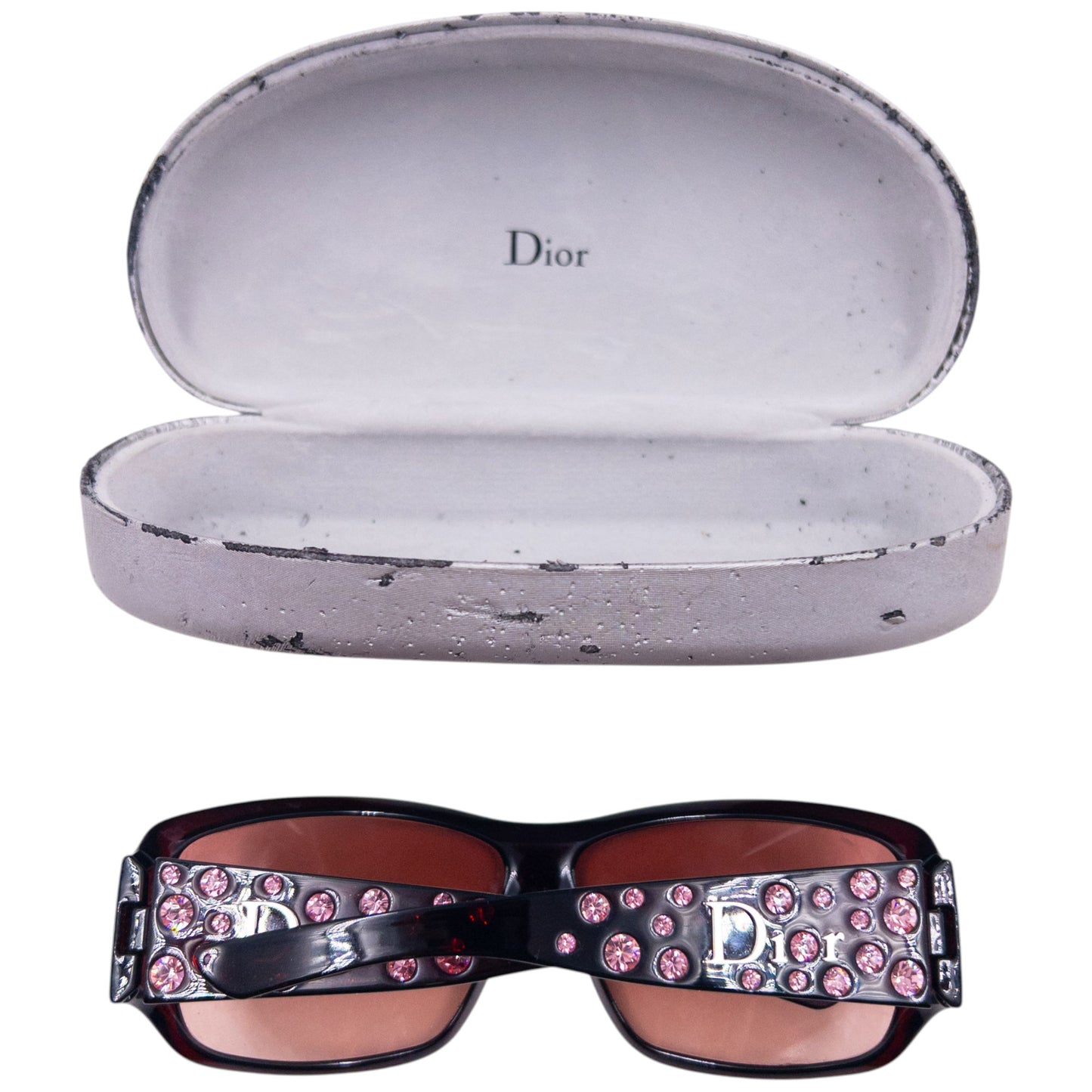 Vintage 2000s Dior By John Galliano Diamanté Jewel Sunglasses