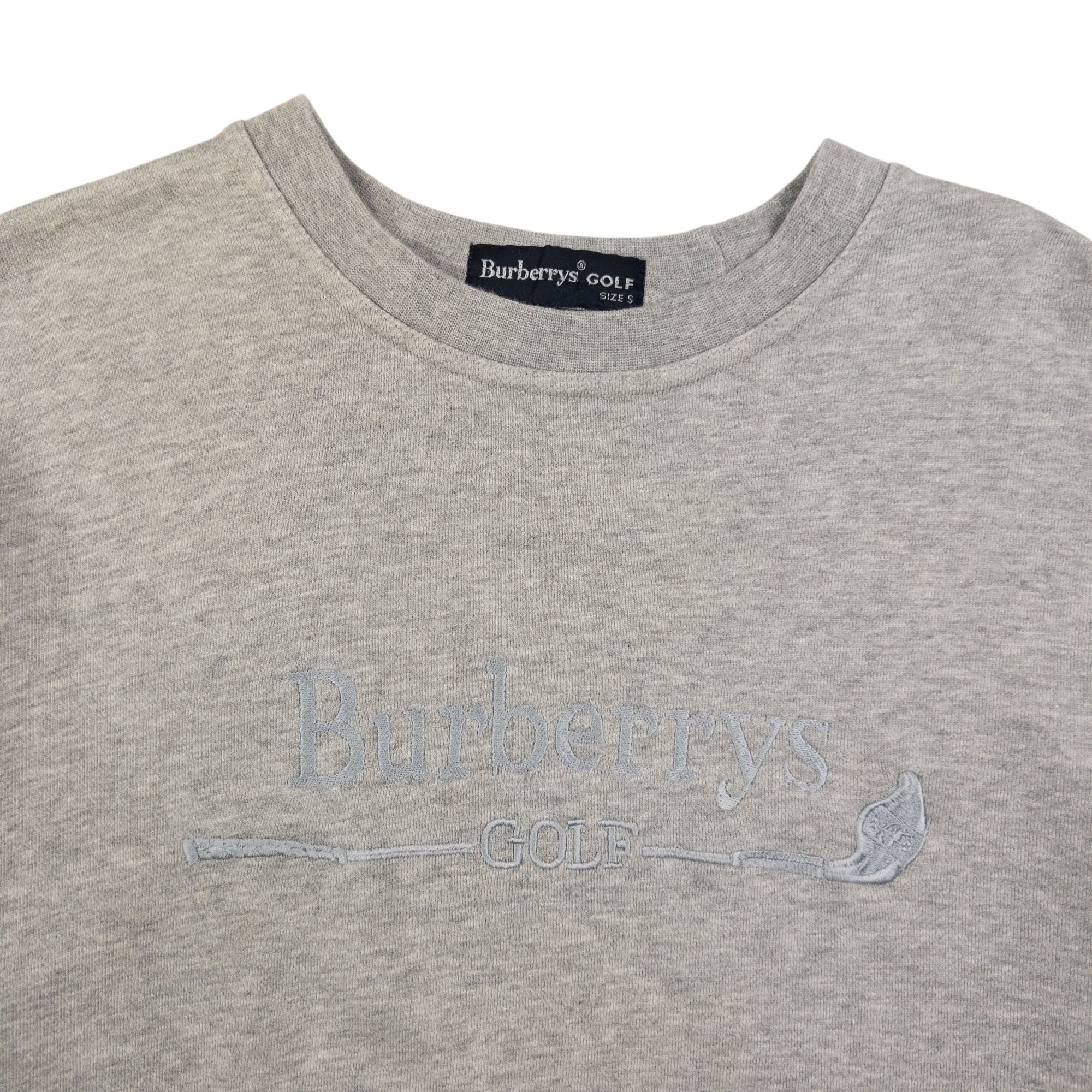 Vintage Burberry Golf Embroidered Sweatshirt Size XS