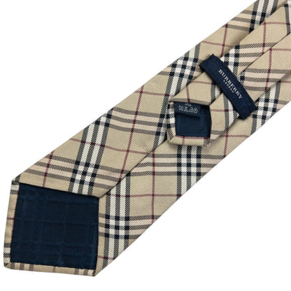 Vintage Burberry Nova Check Silk Tie