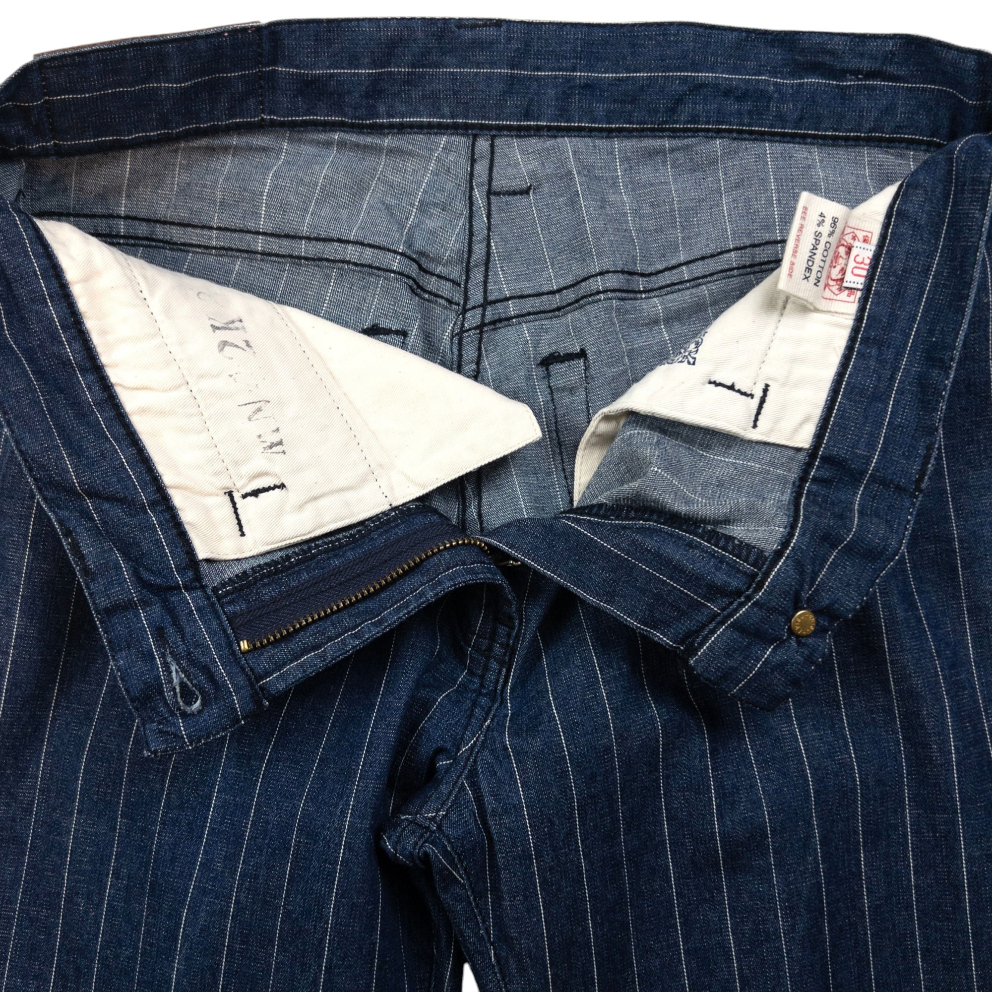 Vintage Evisu Donna Double Gull Embroidered Trousers Womens Size W31