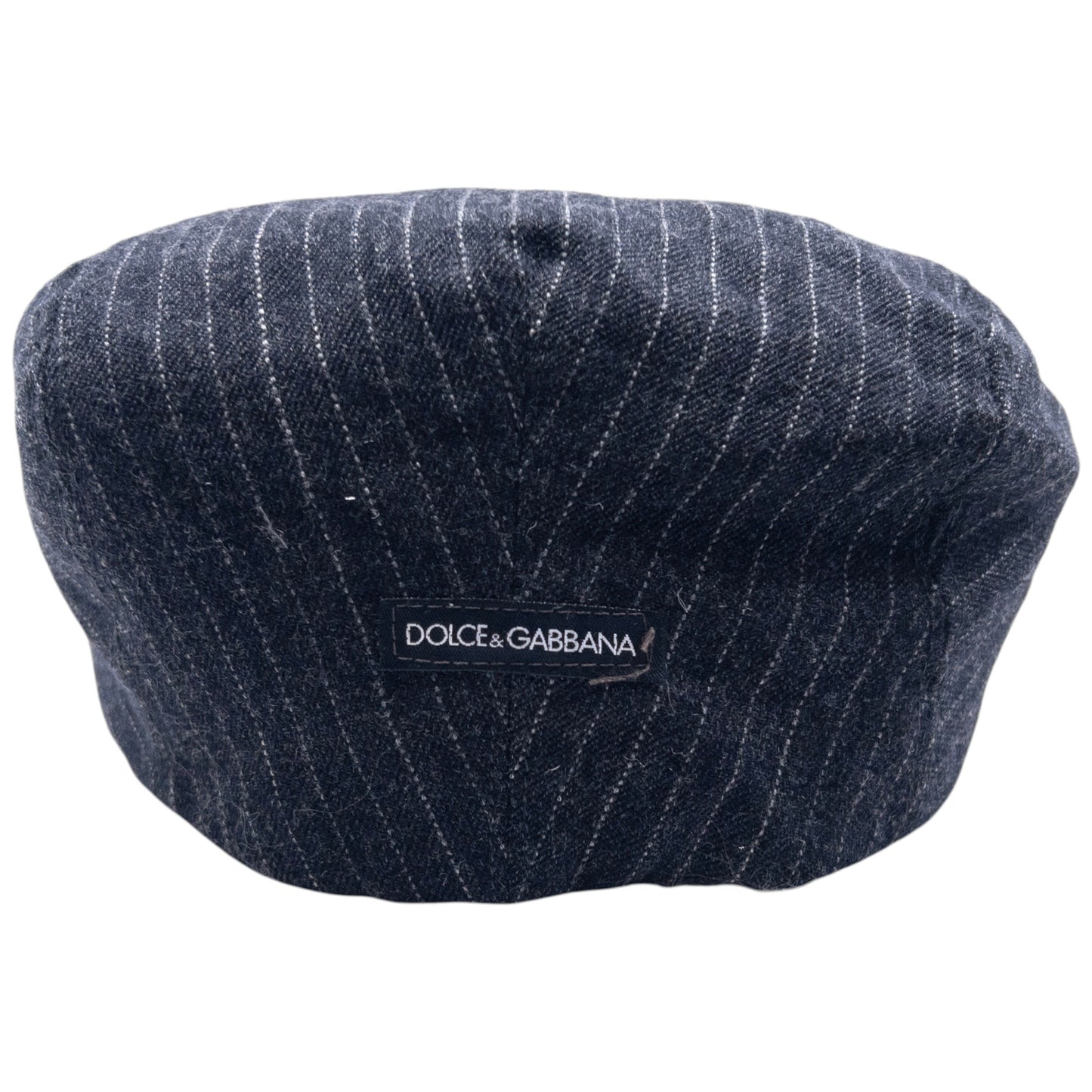 Vintage Dolce & Gabbana Striped Wool Flat Cap Hat