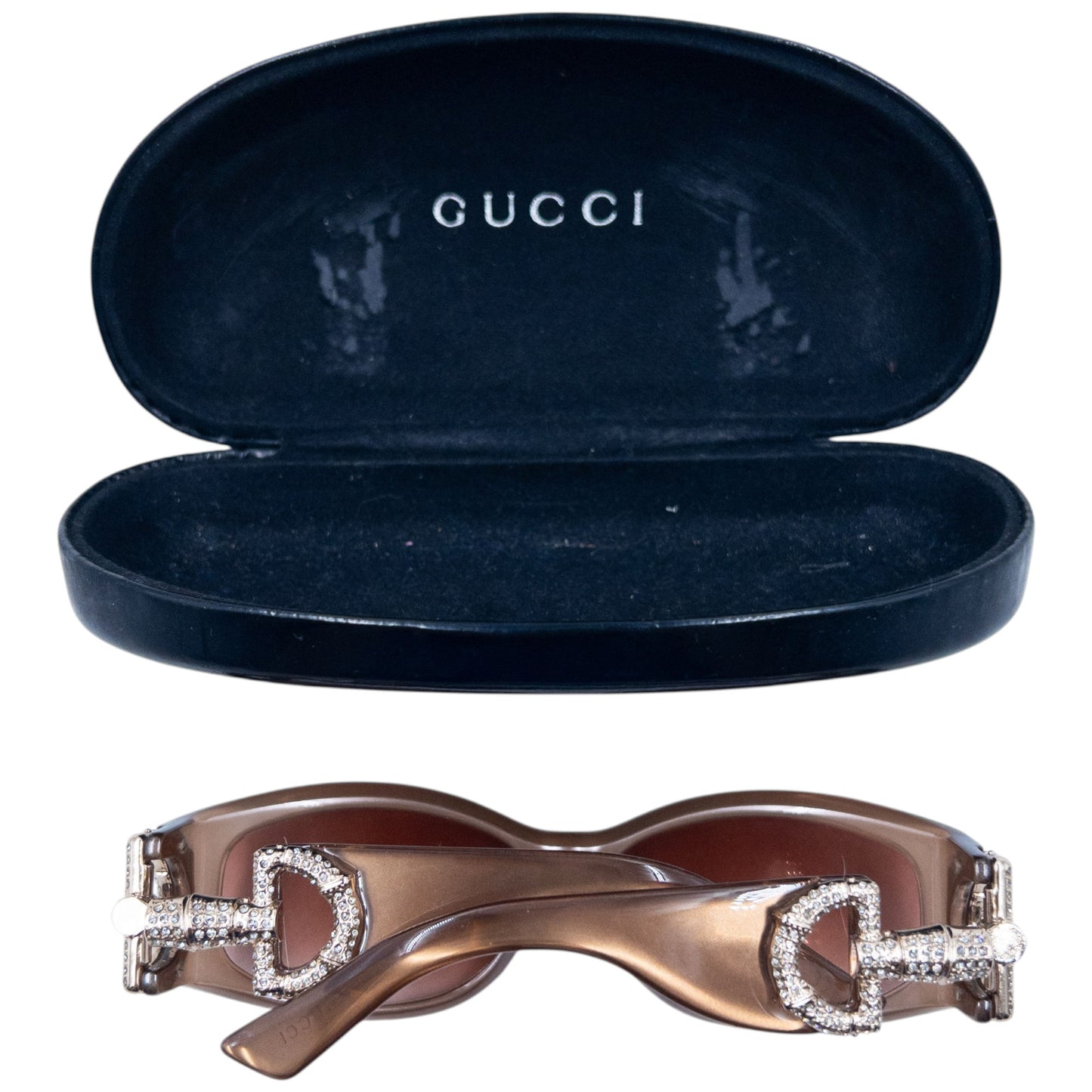 Vintage Gucci Diamonte Horse Bit Sunglasses