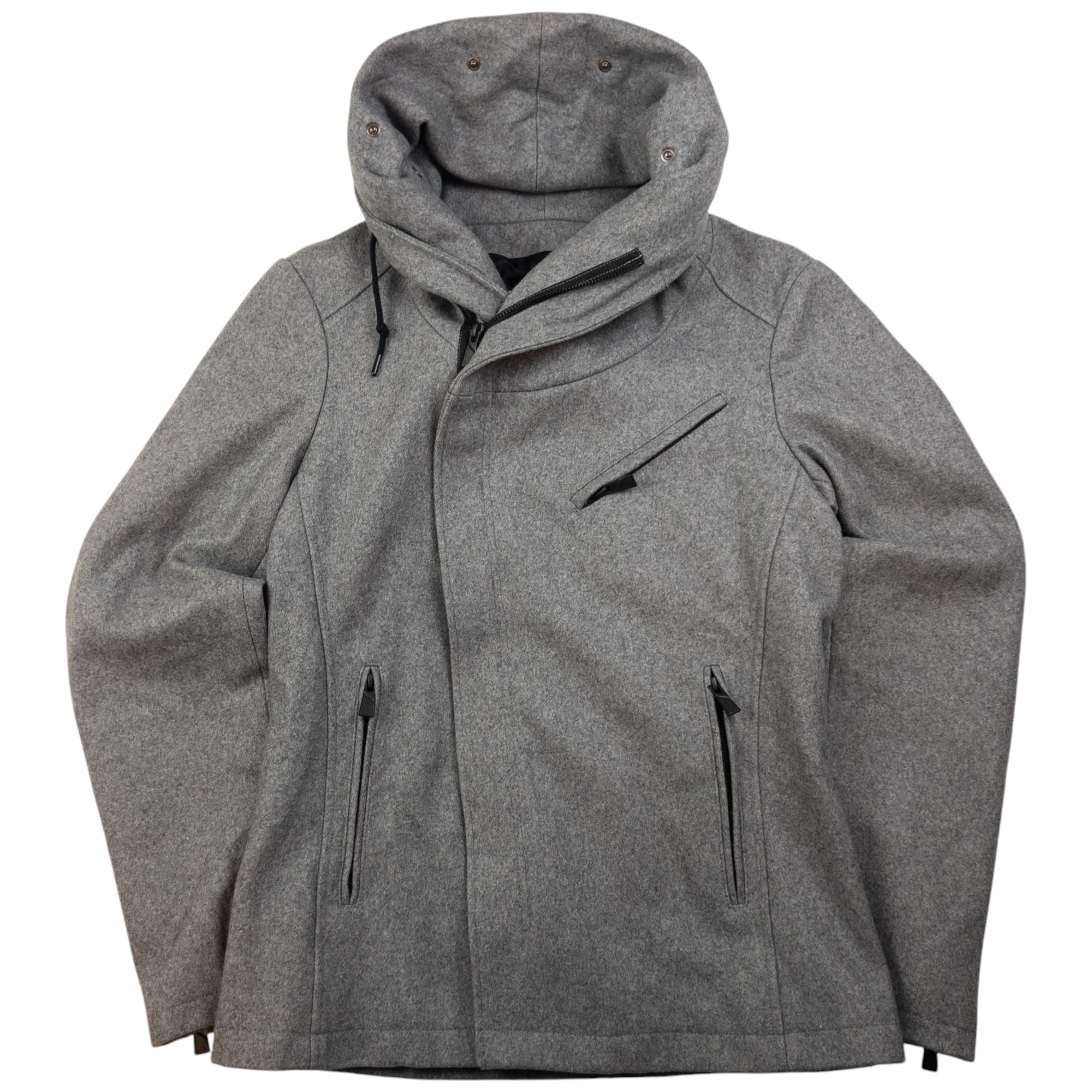 Vintage Katharine Hamnett Asymmetric Zip Hood Jacket Size S