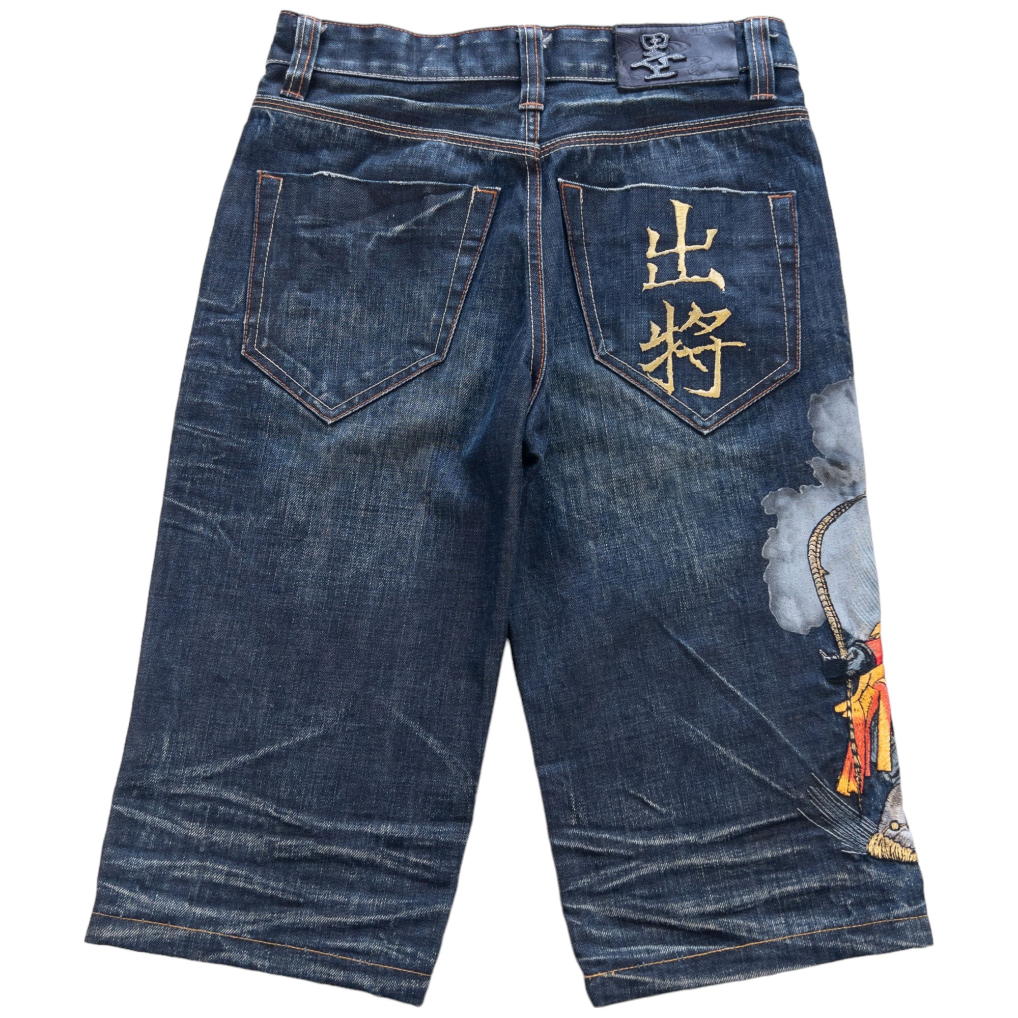 Vintage Geisha Japanese Denim Shorts Size W28
