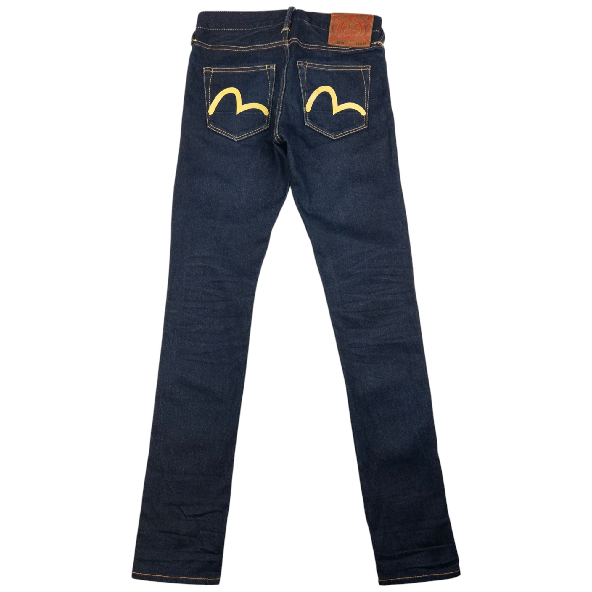 Vintage Evisu Double Gull Japanese Denim Skinny Jeans Size W28