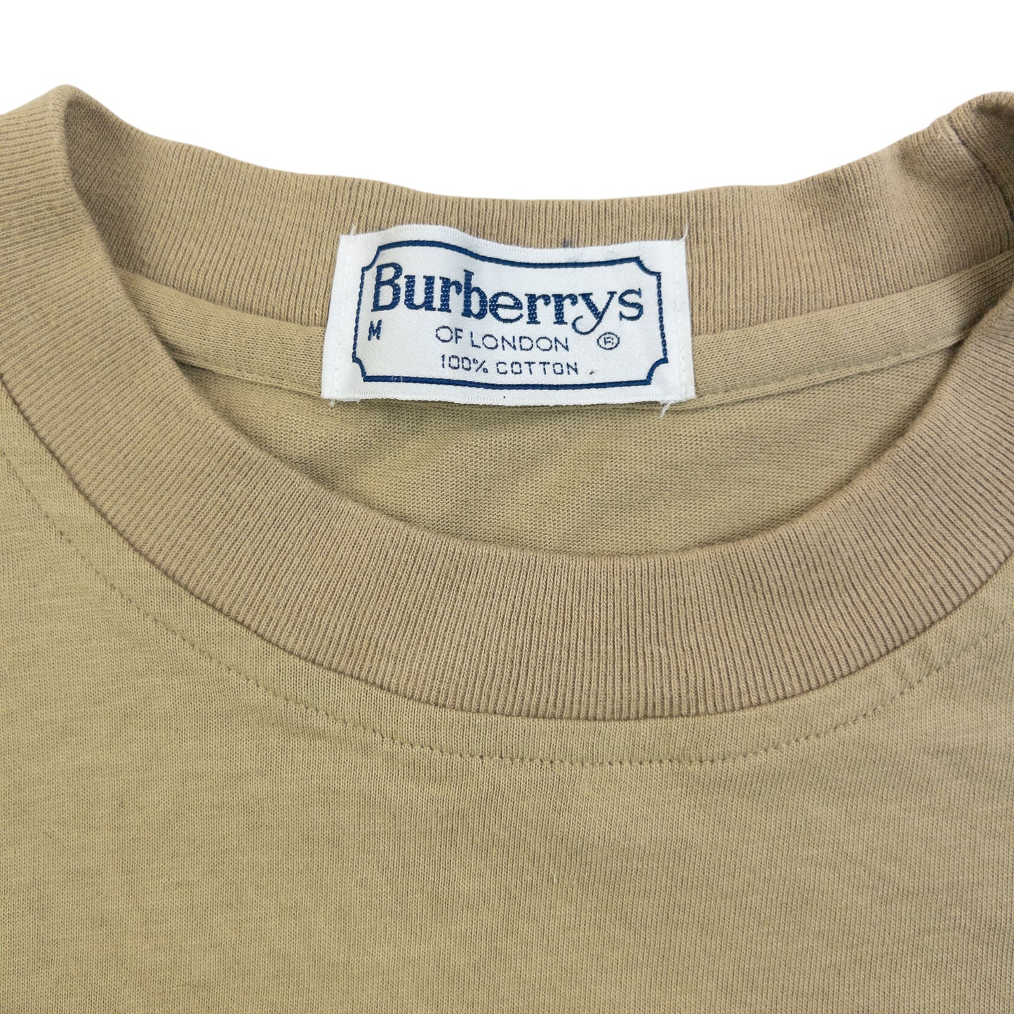 Vintage 90s Burberry Embroidered T Shirt Size S