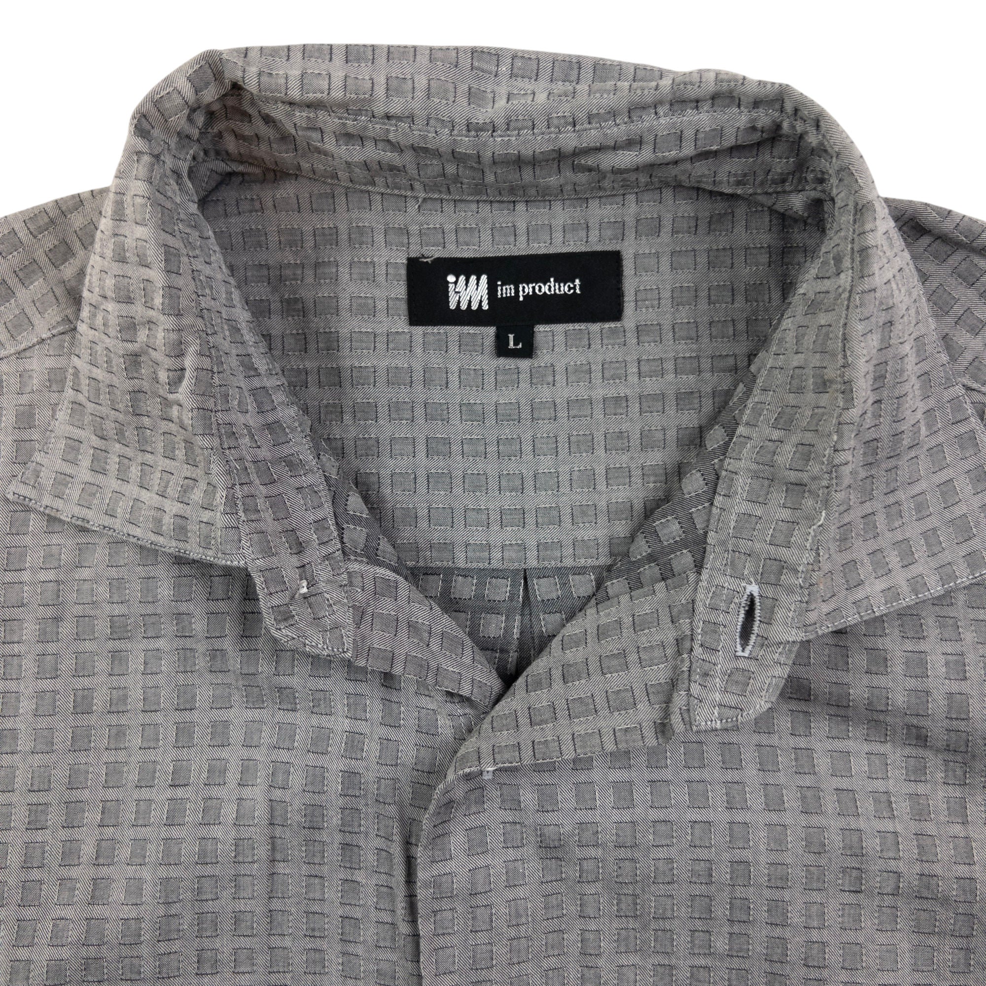 Vintage Issey Miyake Checkered Long Sleeve Button Up Shirt Size M