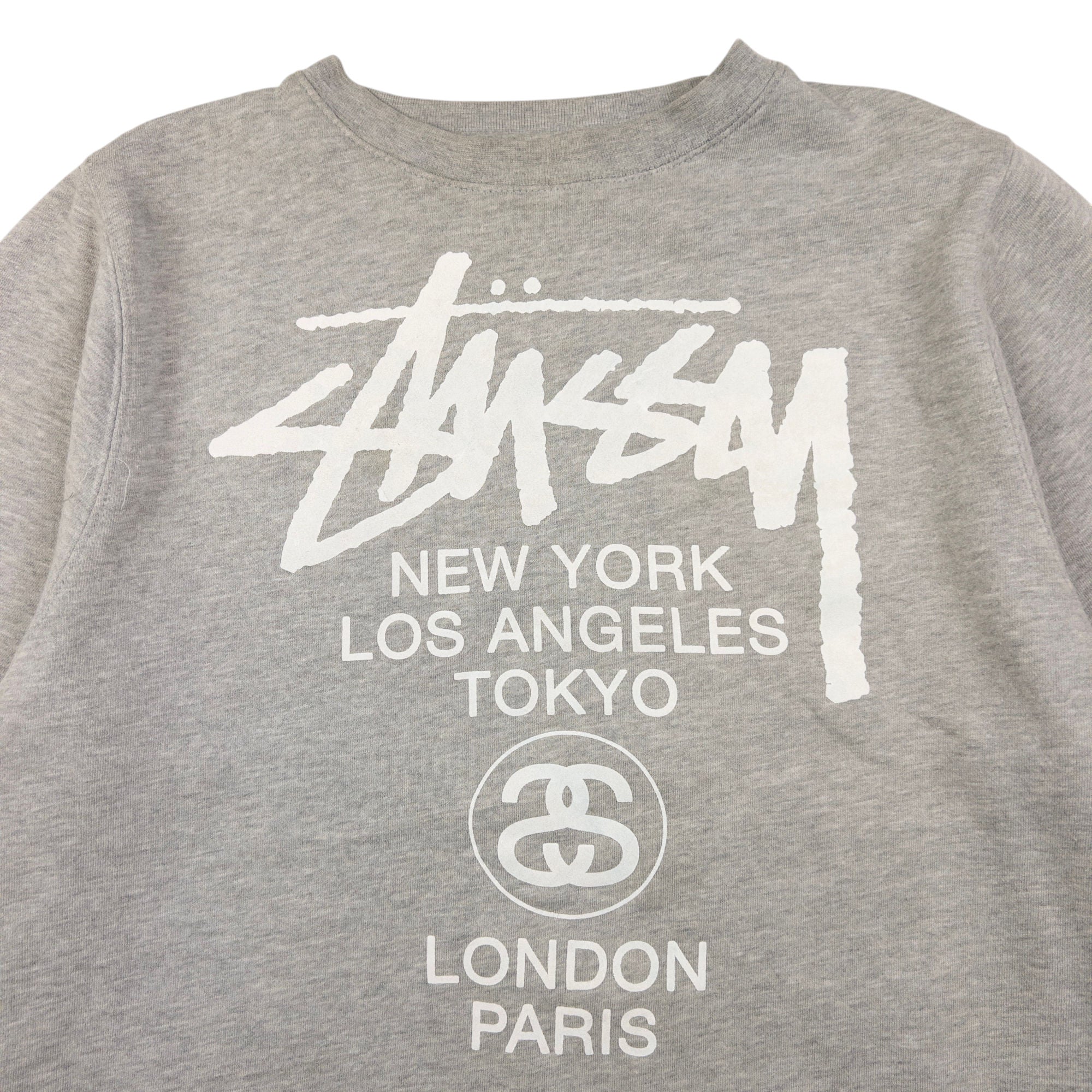 Vintage Stussy World Tour Graphic Sweatshirt Size S