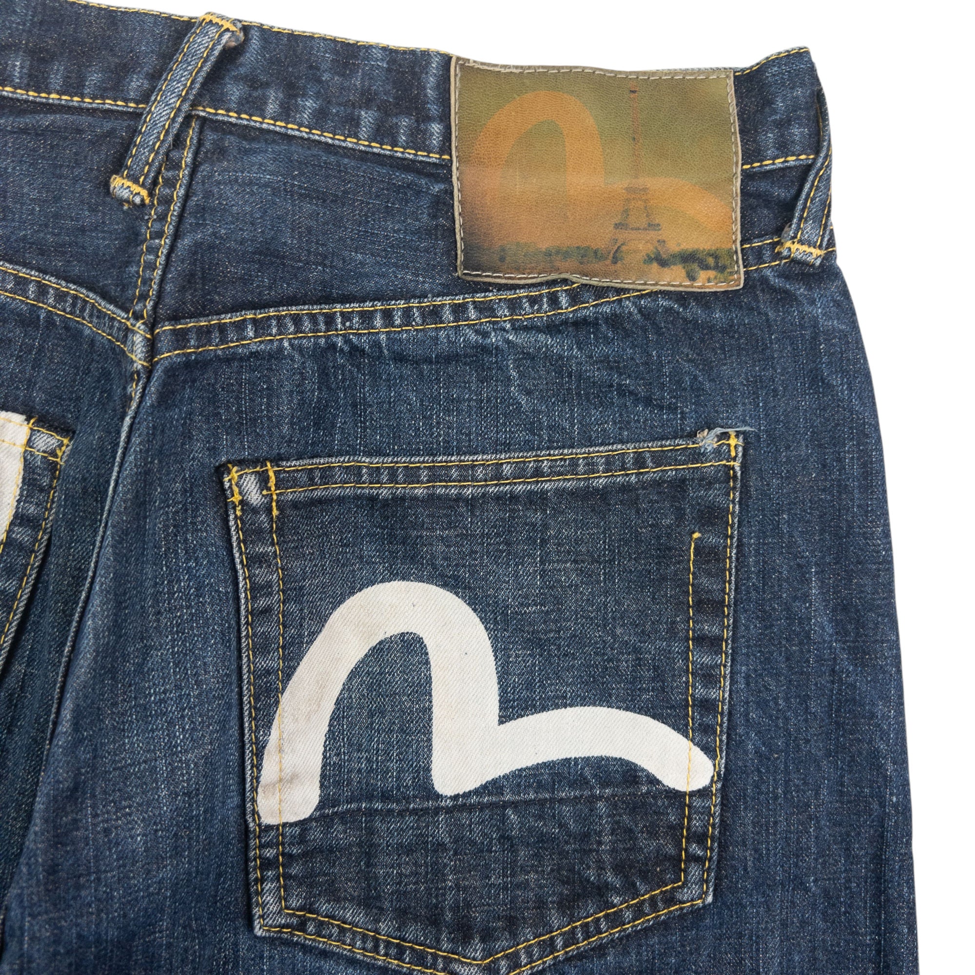 Vintage Evisu Genes Osaka Gull Japanese Denim Jeans Size W31