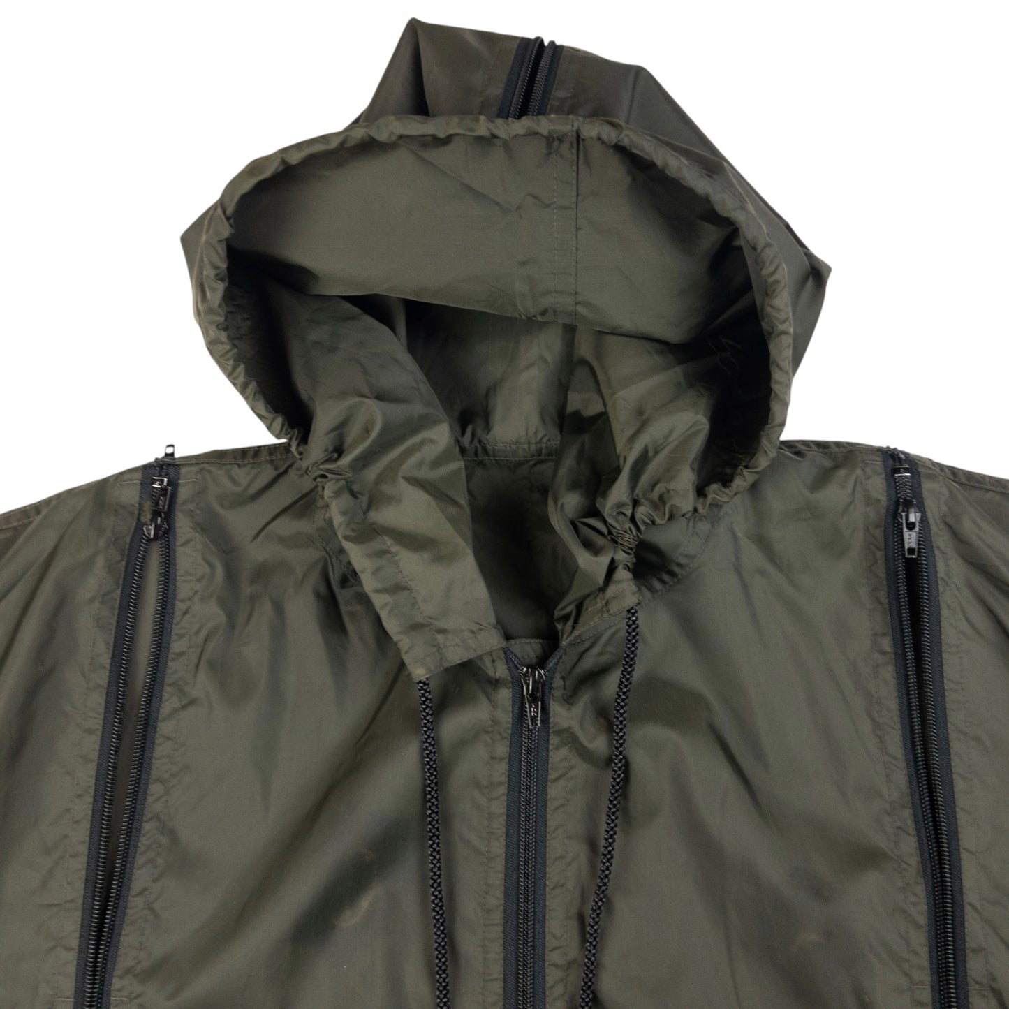 Vintage Final Home Multi Zip Hooded Jacket Size XL