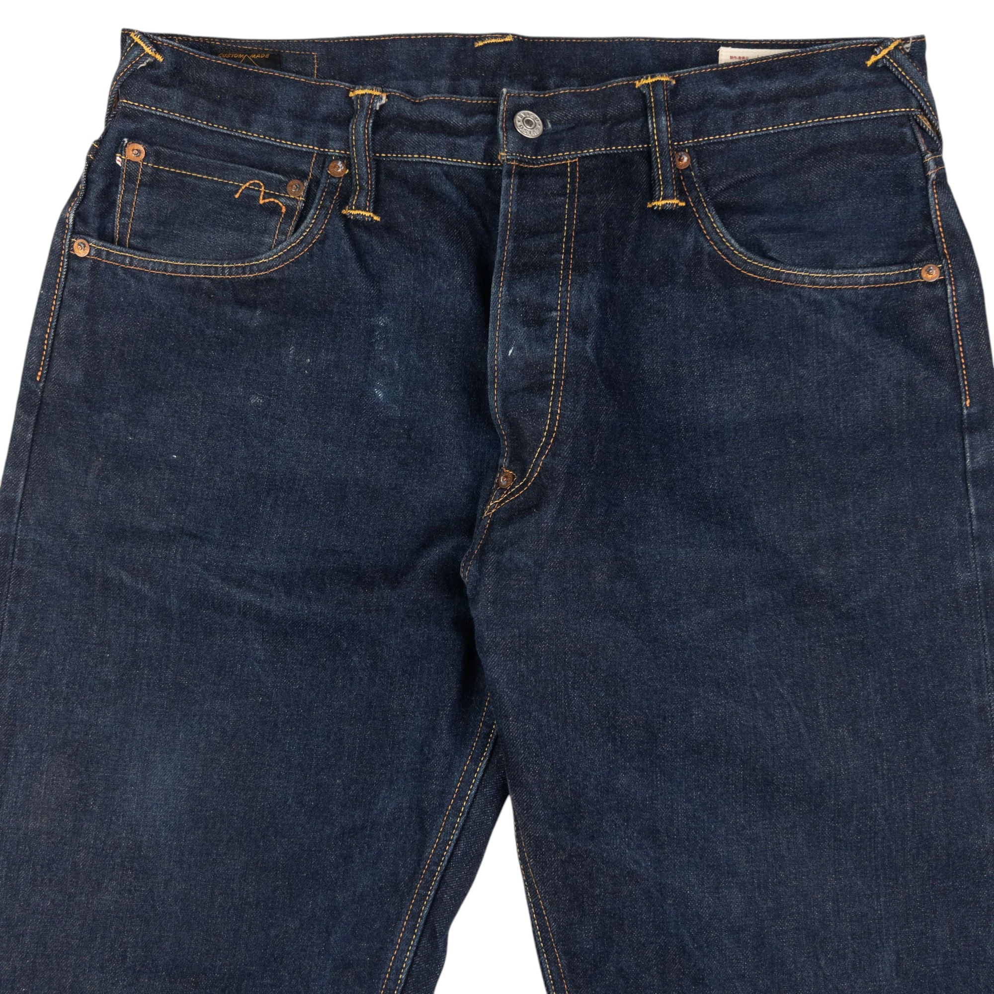 Vintage Evisu Painted Text Daicock Japanese Denim Jeans Size W33