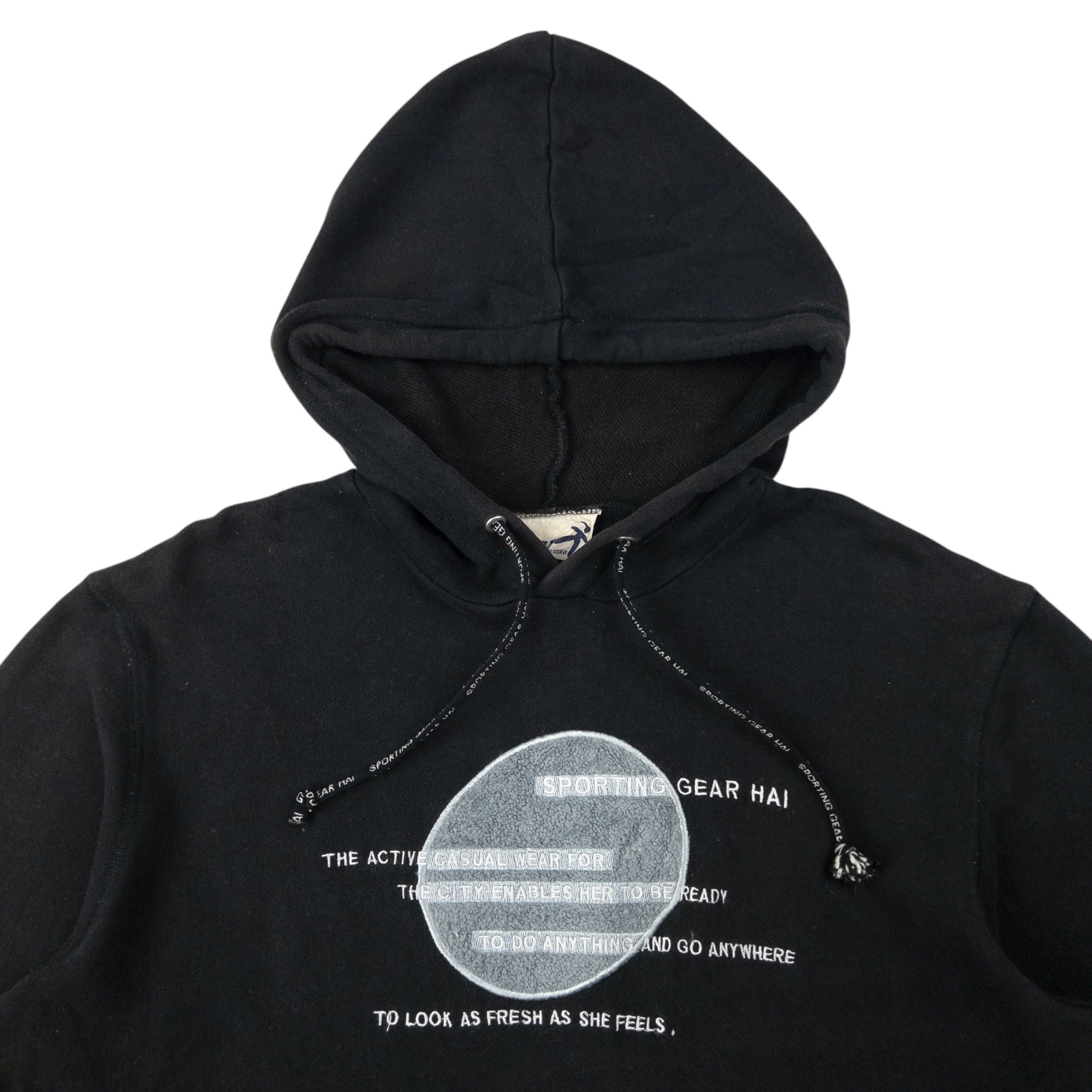 Vintage Hai Sporting Gear By Issey Miyake Embroidered Hoodie Size M
