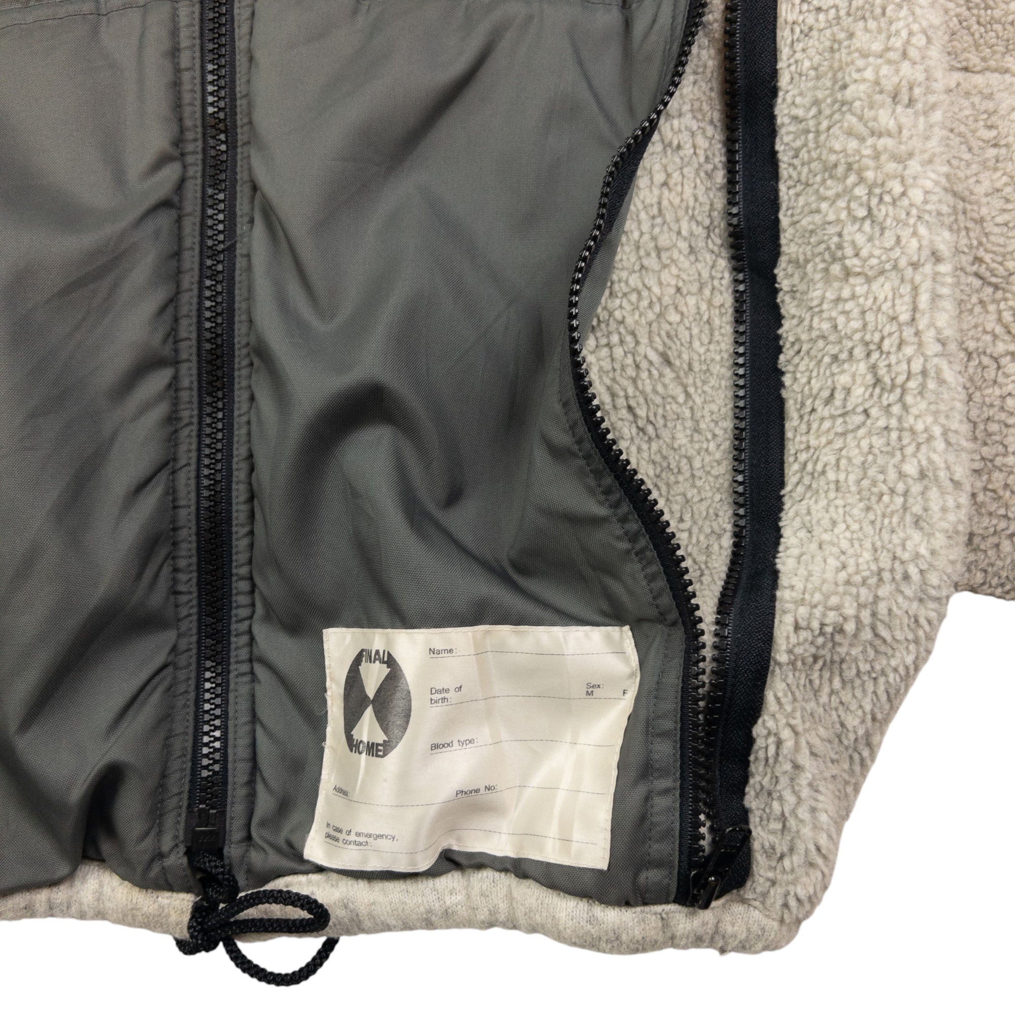 Vintage Final Home By Issey Miyake Zip Up Fleece Jacket Size S