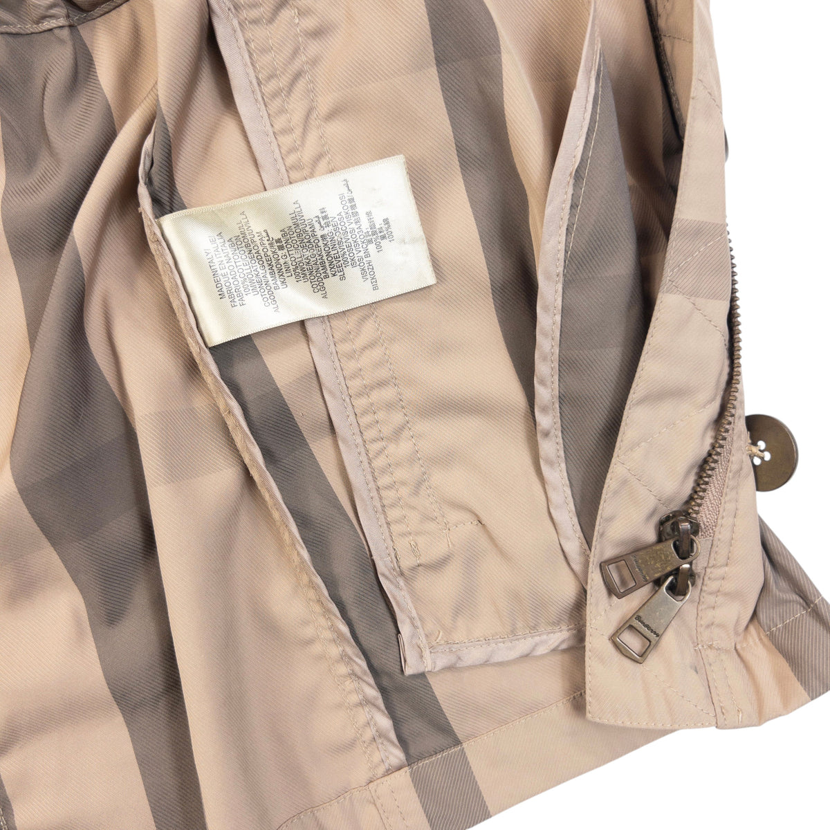 Vintage Burberry Brit Nova Check Rain Jacket Womens Size S