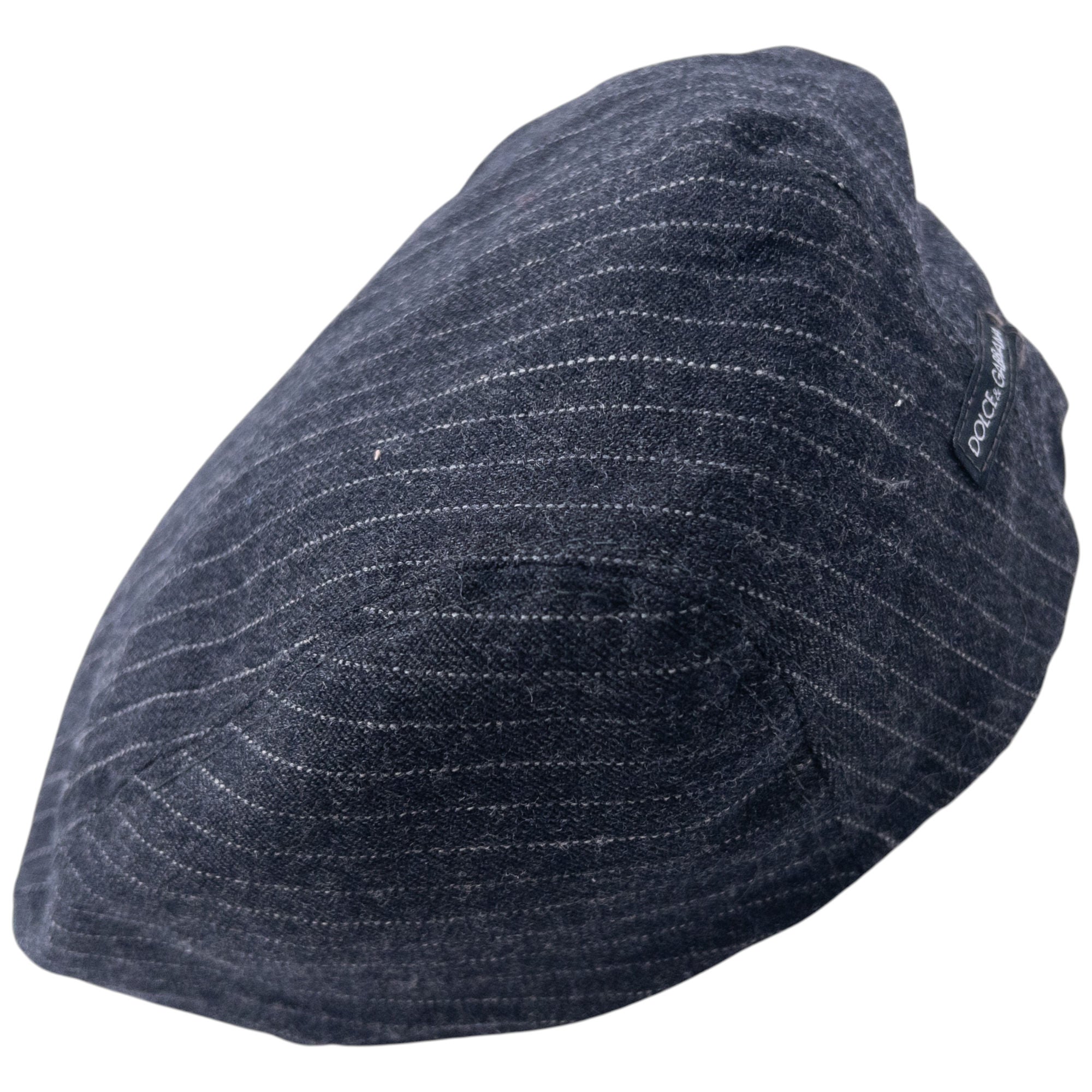 Vintage Dolce & Gabbana Striped Wool Flat Cap Hat