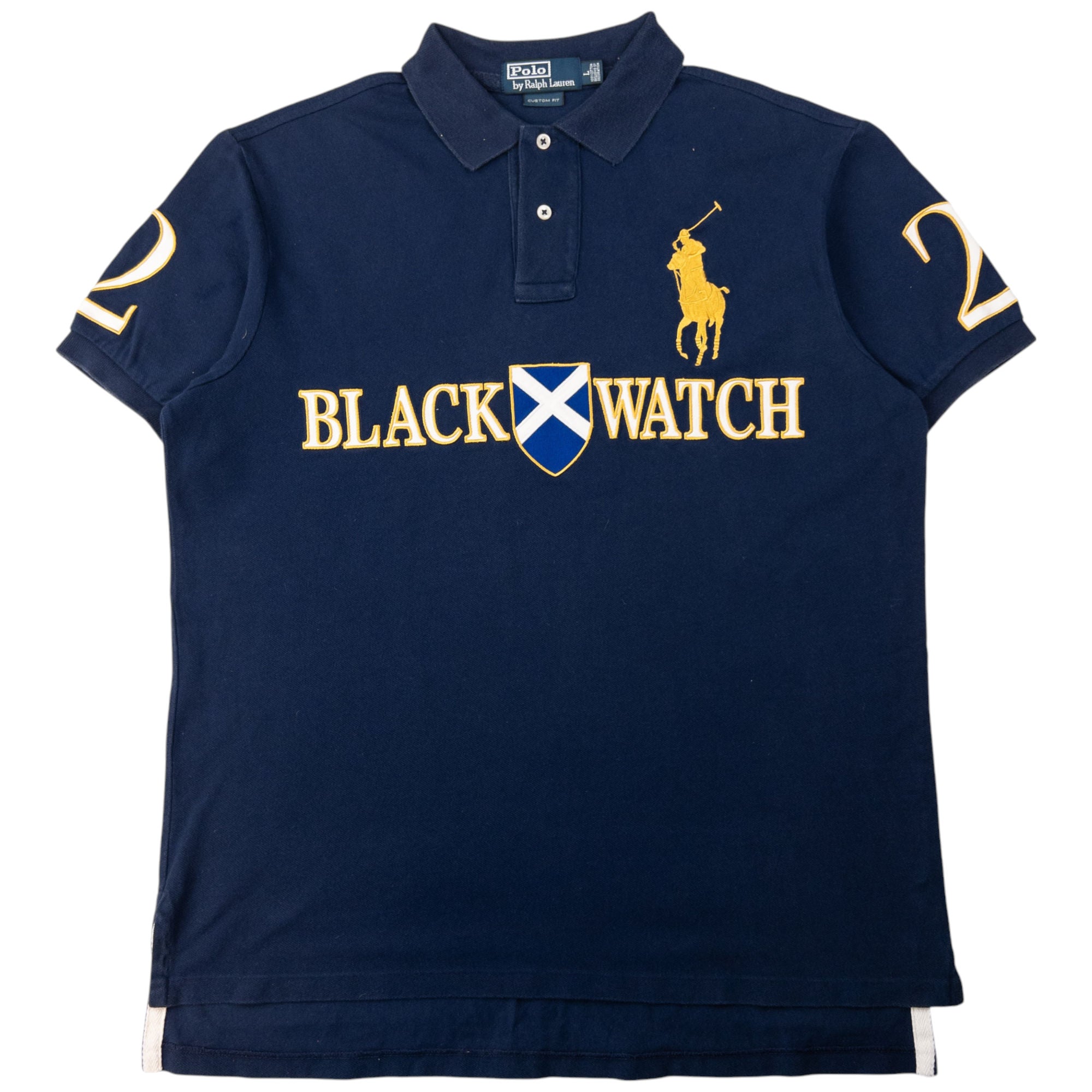 Vintage Polo Ralph Lauren Scotland Black Watch Polo Shirt Size L
