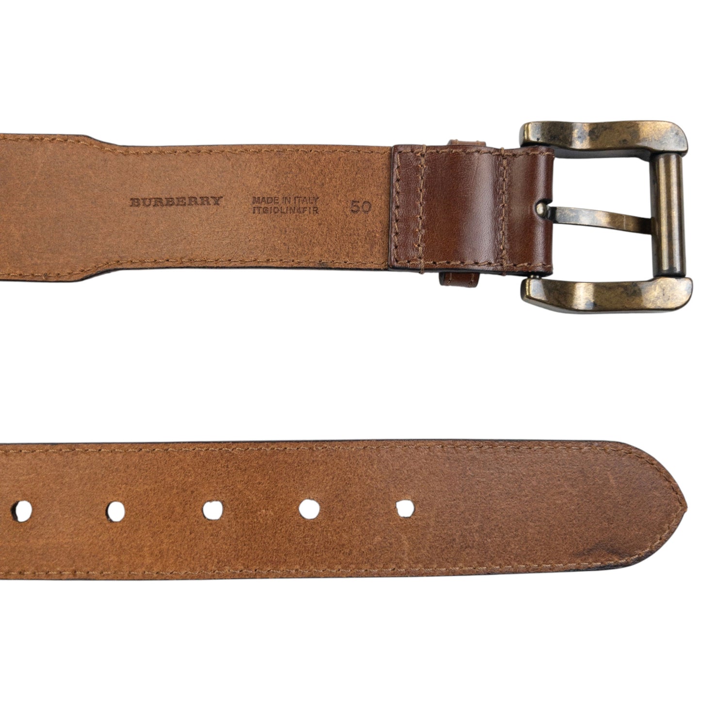 Vintage 2000s Burberry Studded Leather Belt Size M