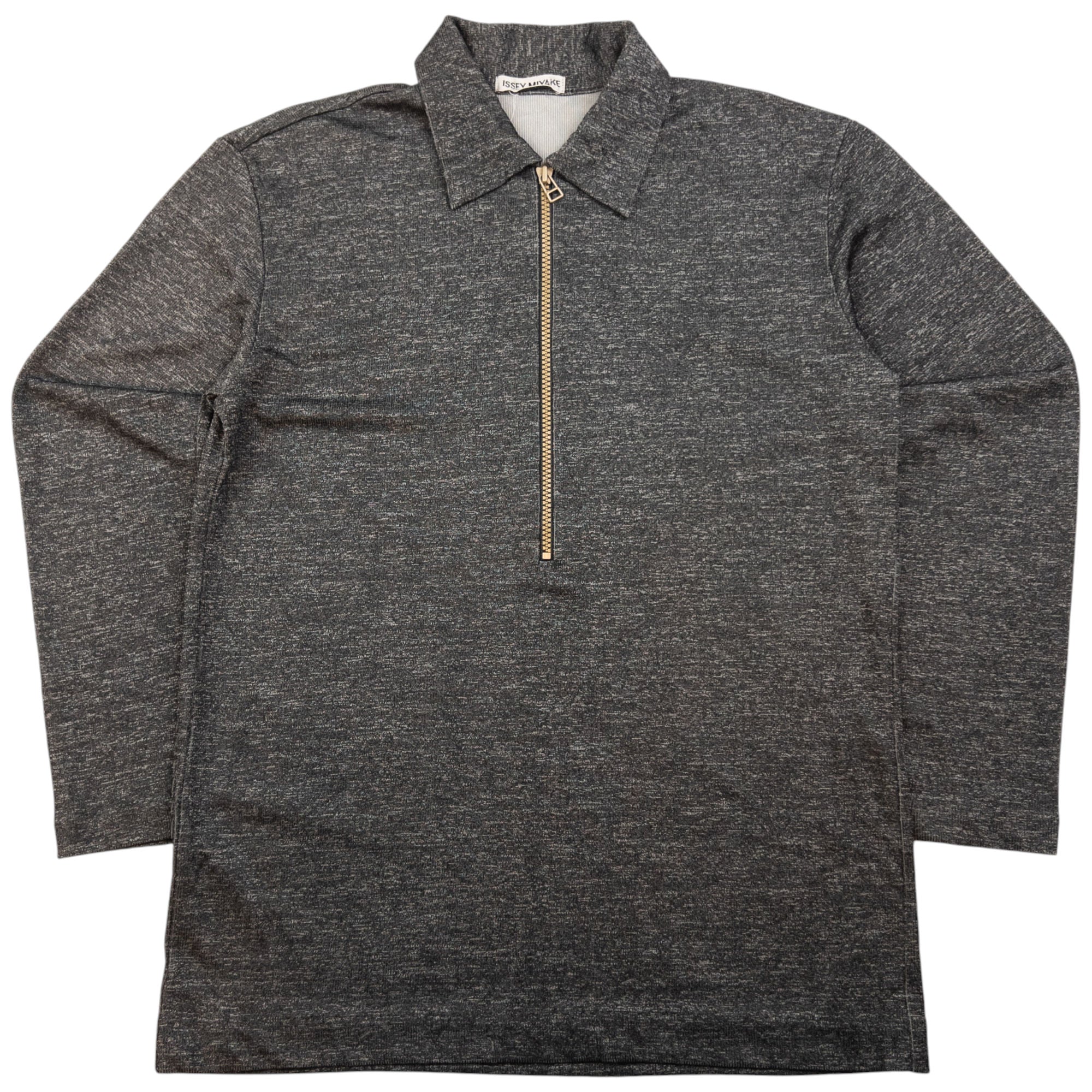 Vintage Issey Miyake Half Zip Zip Stretch Sweatshirt Size S